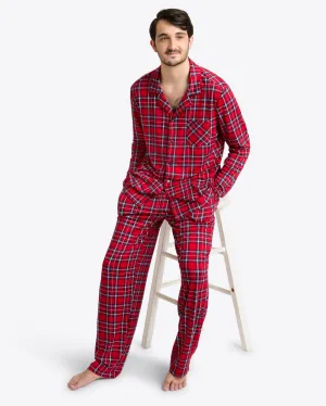 Men's Long-Sleeve Pajama Set in Angie Plaid