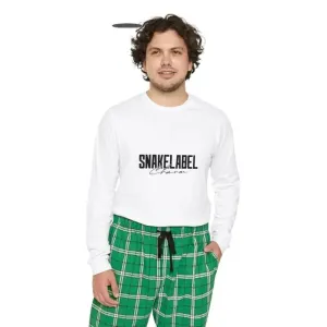 Men's long sleeve pajama set with snake design