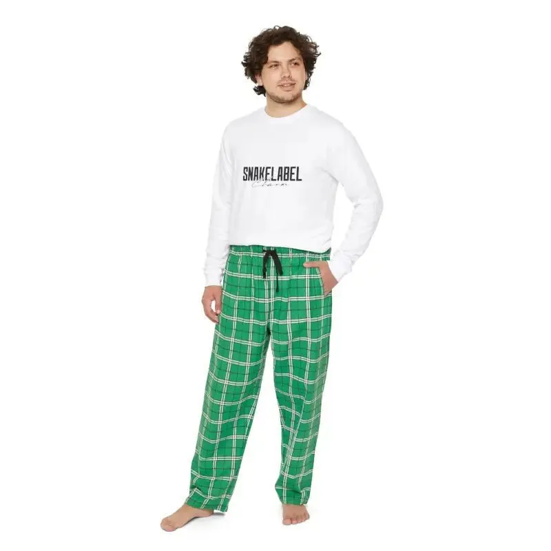 Men's long sleeve pajama set with snake design