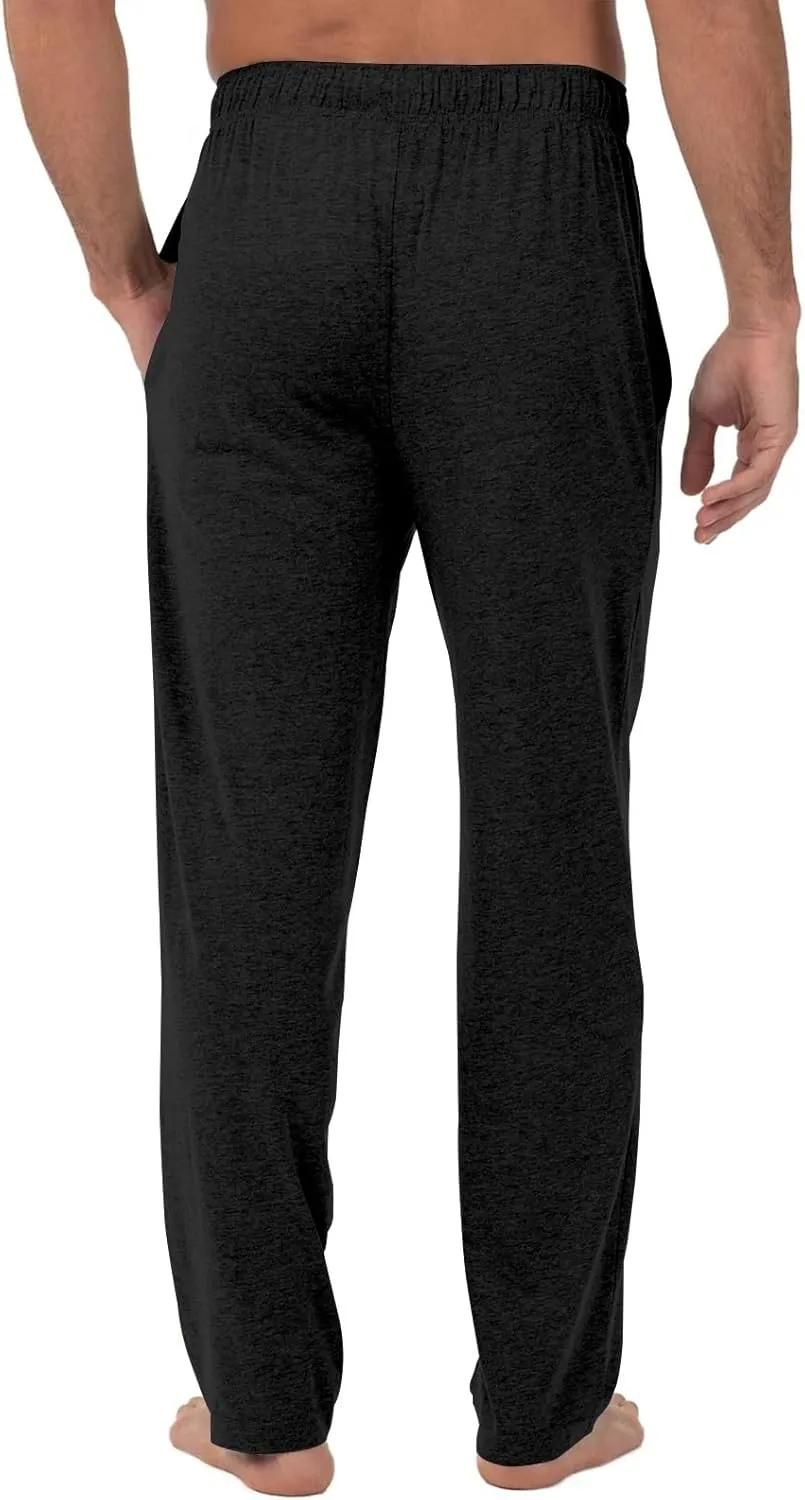 Men's Pajama Bottoms Cotton Comfy Drawstring Waist Sleep Lounge Pants with Pockets Loose Fit Pajama Pants