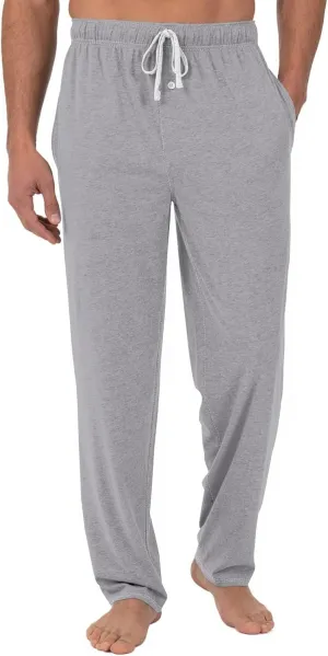 Men's Pajama Bottoms Cotton Comfy Drawstring Waist Sleep Lounge Pants with Pockets Loose Fit Pajama Pants