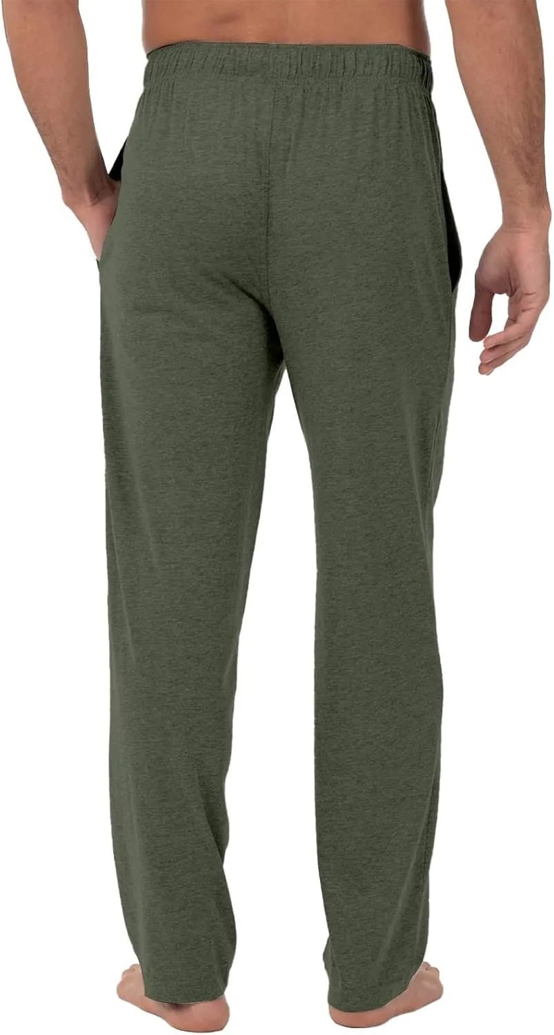 Men's Pajama Bottoms Cotton Comfy Drawstring Waist Sleep Lounge Pants with Pockets Loose Fit Pajama Pants