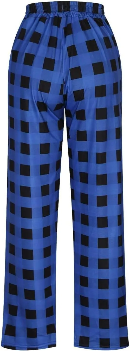 Mens Pajama Pants 2024 Mens Heavyweight Flannel Plaid Pajama Pants Cotton Sleep Lounge Pant Purple Pajama Pants
