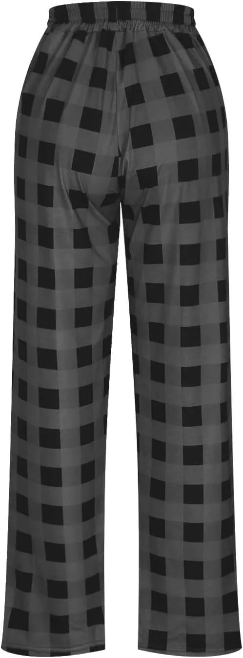 Mens Pajama Pants 2024 Mens Heavyweight Flannel Plaid Pajama Pants Cotton Sleep Lounge Pant Purple Pajama Pants