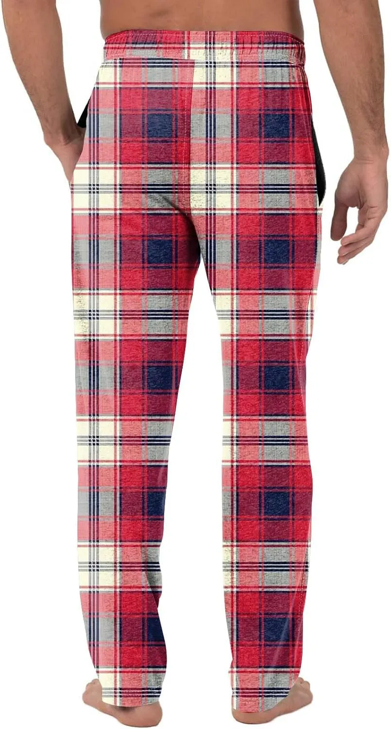 Mens Pajama Pants For Drawstring Lightweight Baggy Causal Straight Fit With Pockets Sport Soft Sleep Lounge Pj Pants