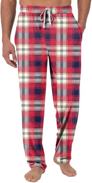 Mens Pajama Pants For Drawstring Lightweight Baggy Causal Straight Fit With Pockets Sport Soft Sleep Lounge Pj Pants