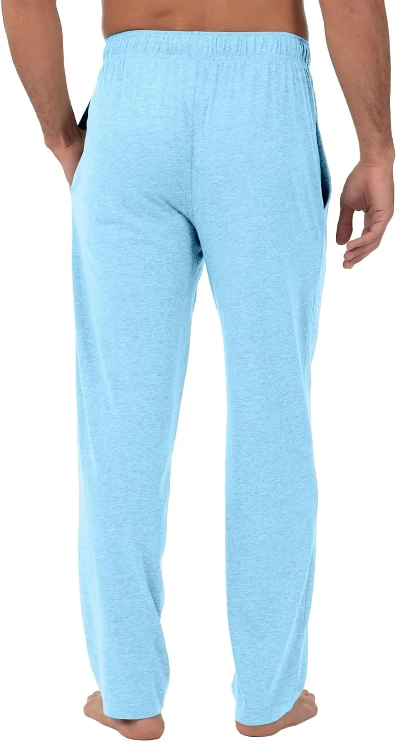 Mens Pajama Pants Soft Comfy Drawstring Waist Sleep Lounge Pants with Pockets Loose Cotton Pajama Bottoms Sleepwear