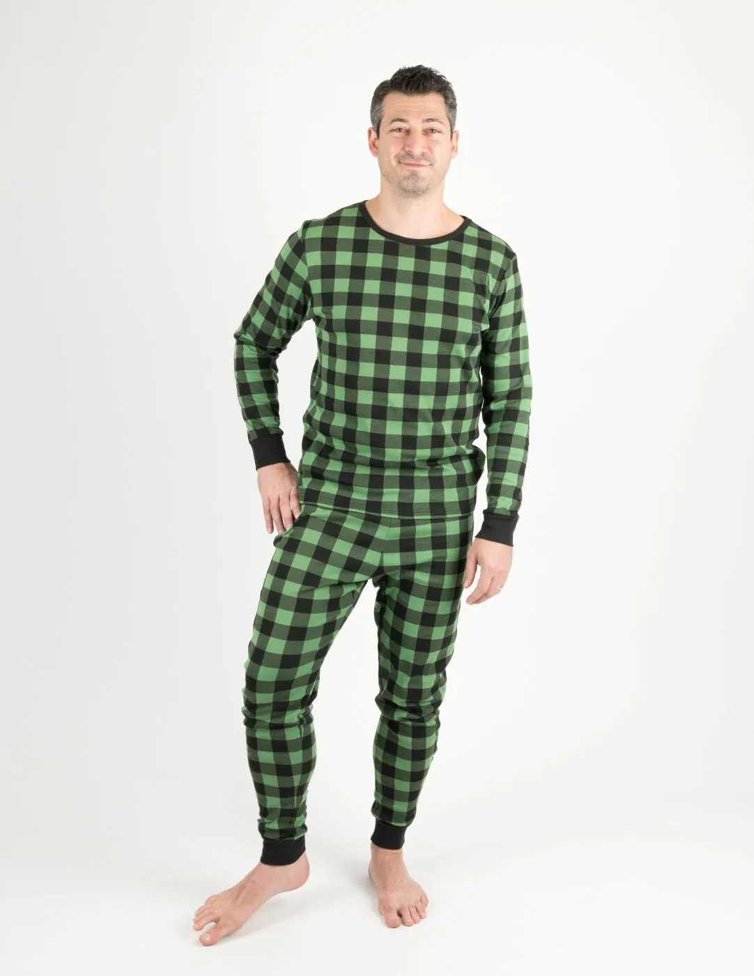 Men's Plaid Cotton Pajamas