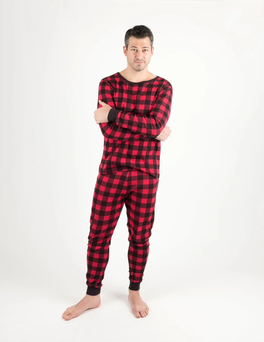 Men's Plaid Cotton Pajamas