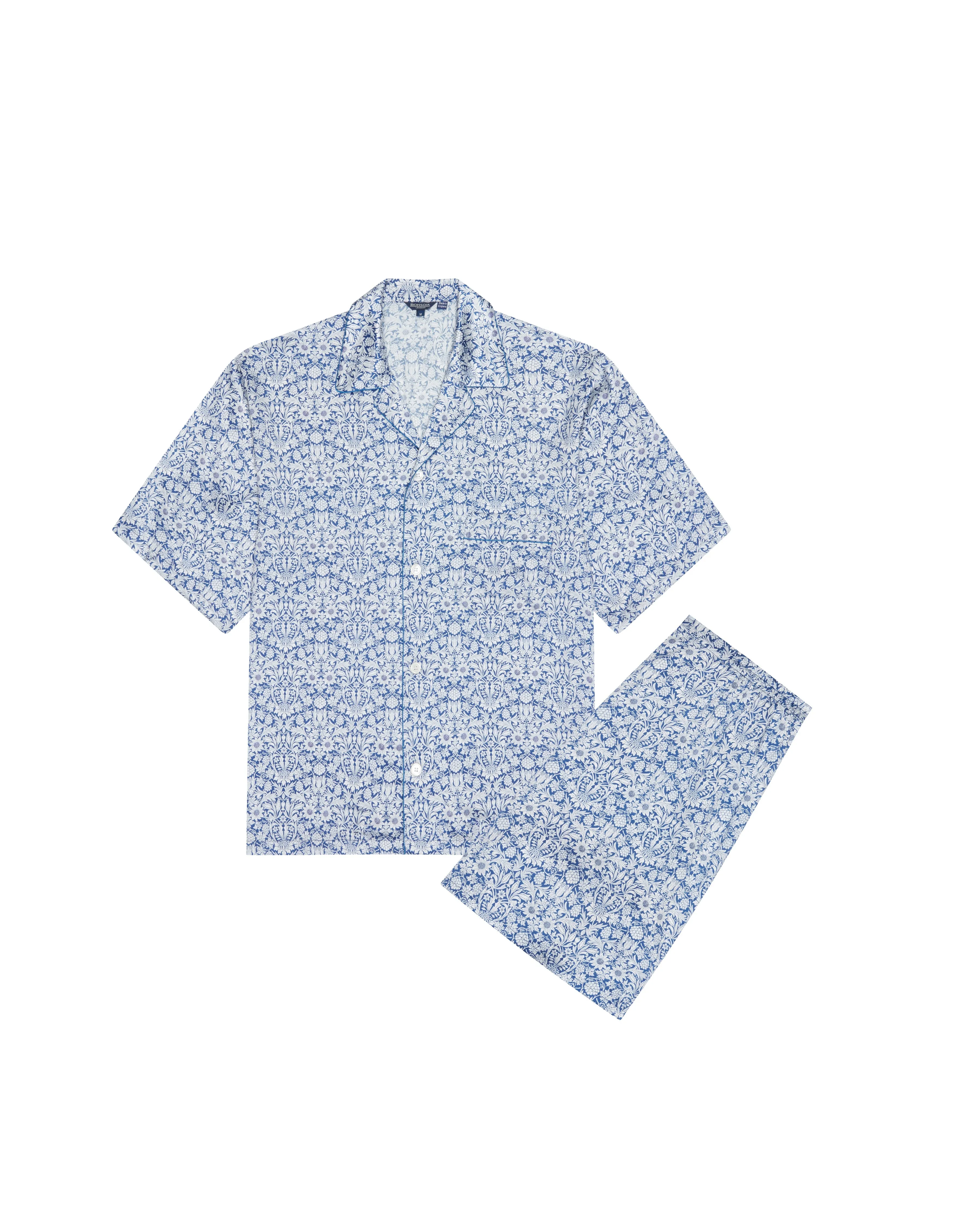 Men's Silk Short Pajamas -  Mortimer