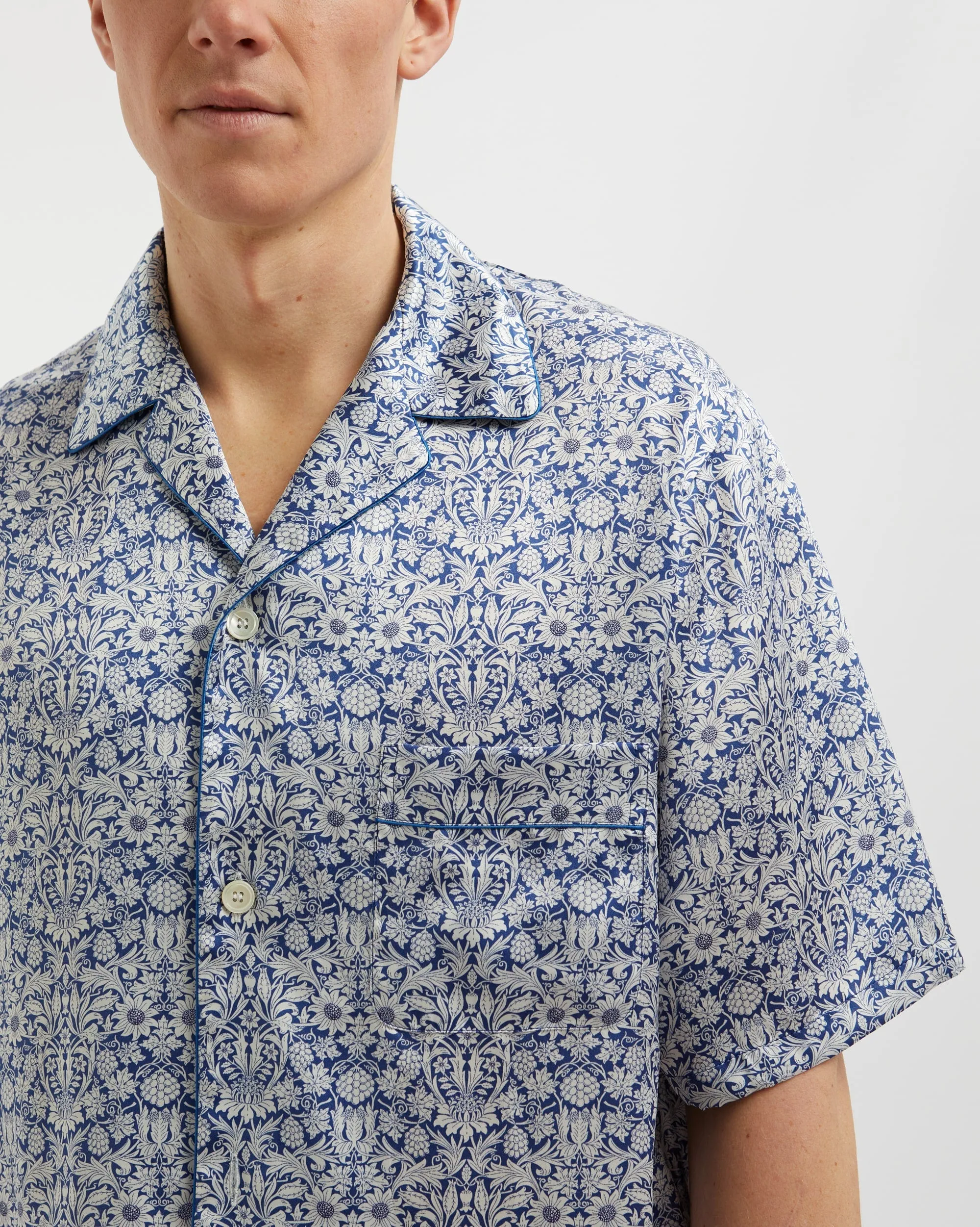 Men's Silk Short Pajamas -  Mortimer