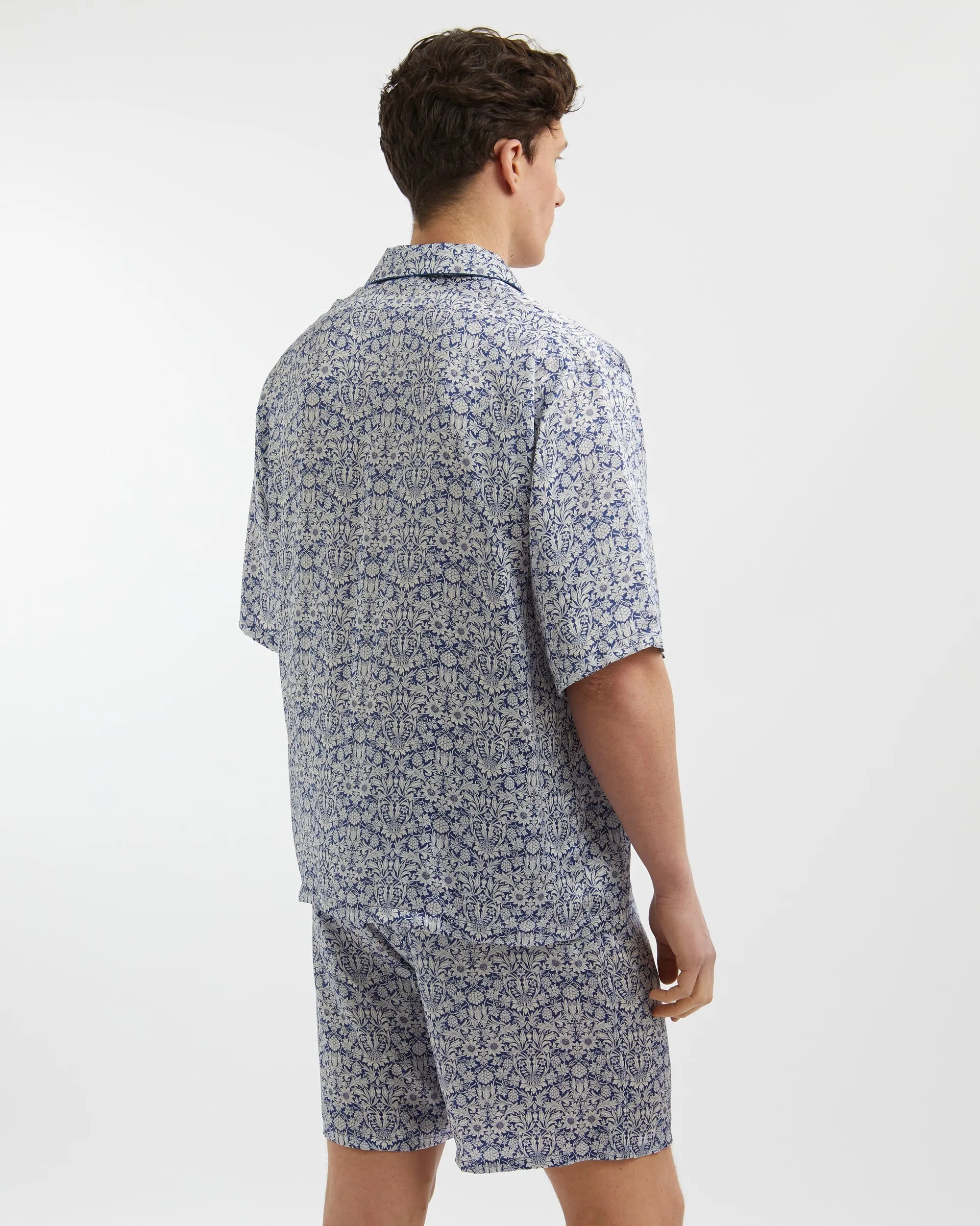 Men's Silk Short Pajamas -  Mortimer