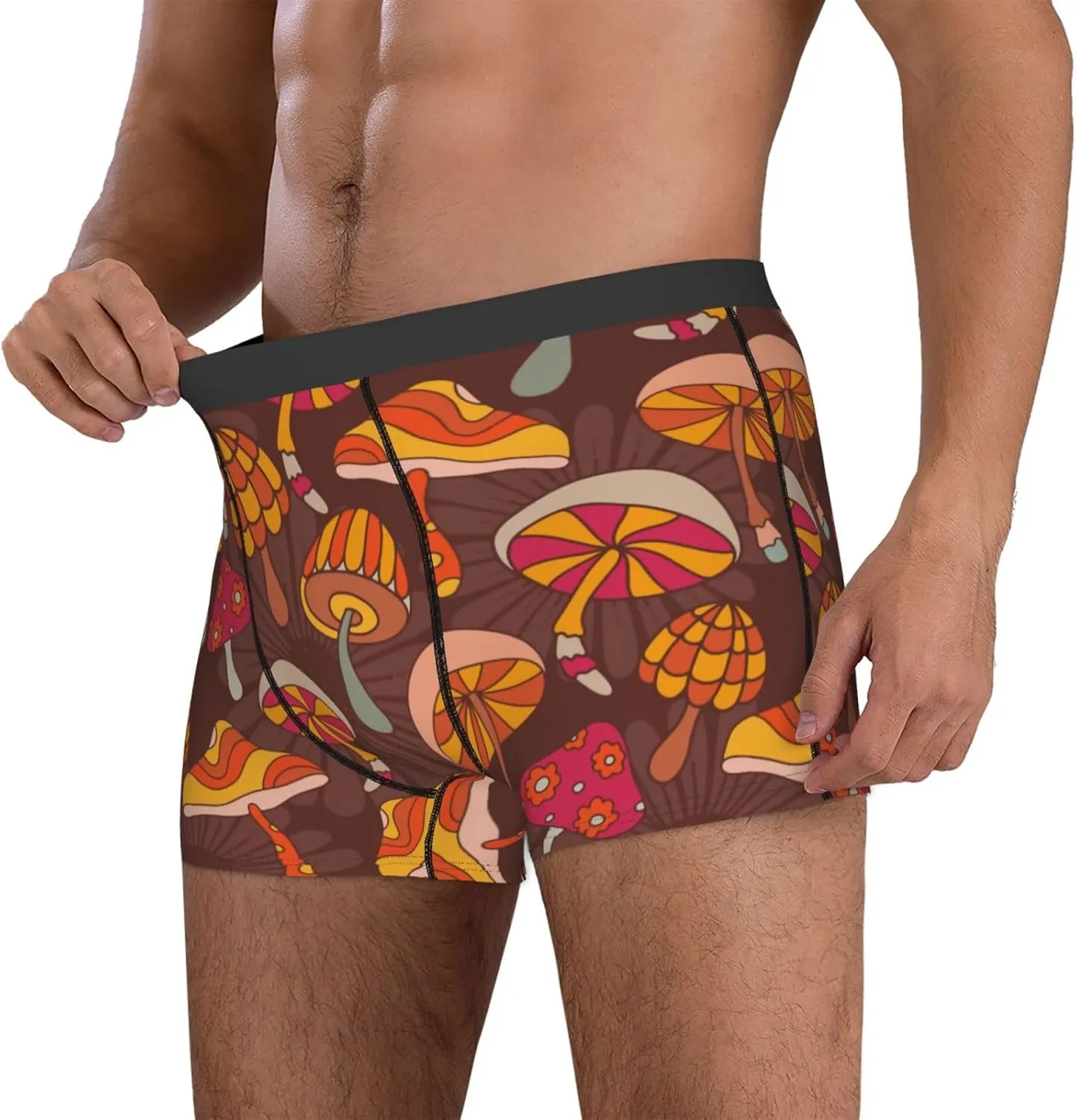 Men's Underwear Boxer Briefs Breathable Soft Wide Waistband Boxer Shorts