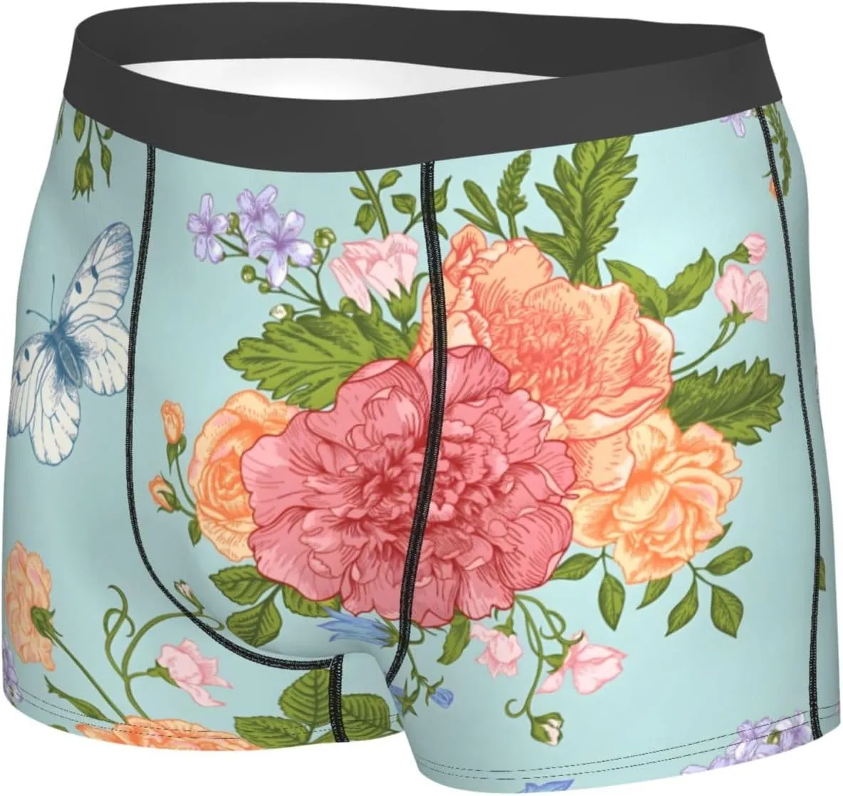 Men's Underwear Boxer Briefs Breathable Soft Wide Waistband Boxer Shorts
