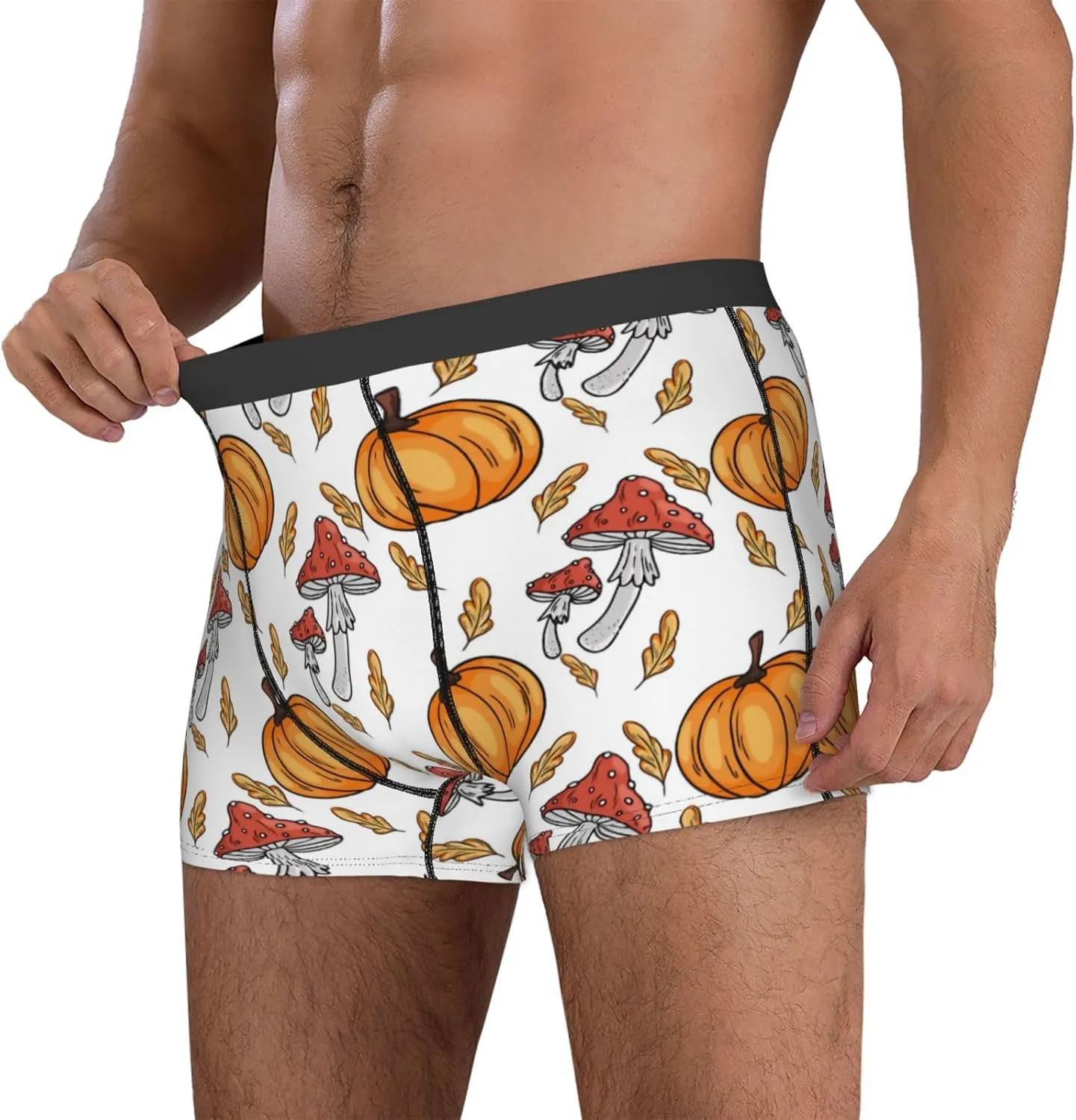 Men's Underwear Boxer Briefs Breathable Soft Wide Waistband Boxer Shorts