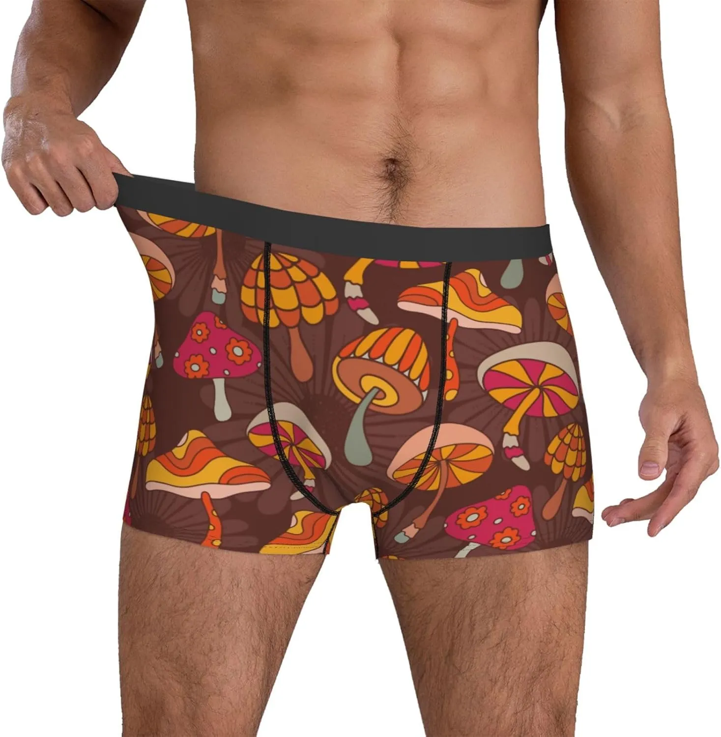 Men's Underwear Boxer Briefs Breathable Soft Wide Waistband Boxer Shorts