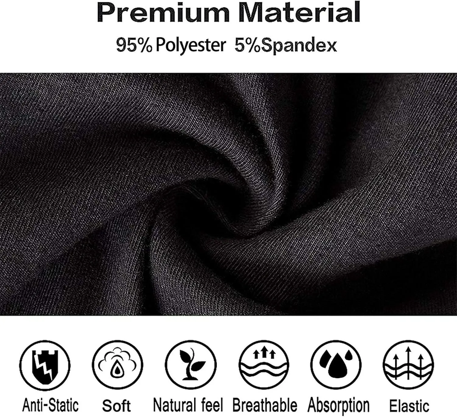 Men's Underwear Boxer Briefs Breathable Soft Wide Waistband Boxer Shorts