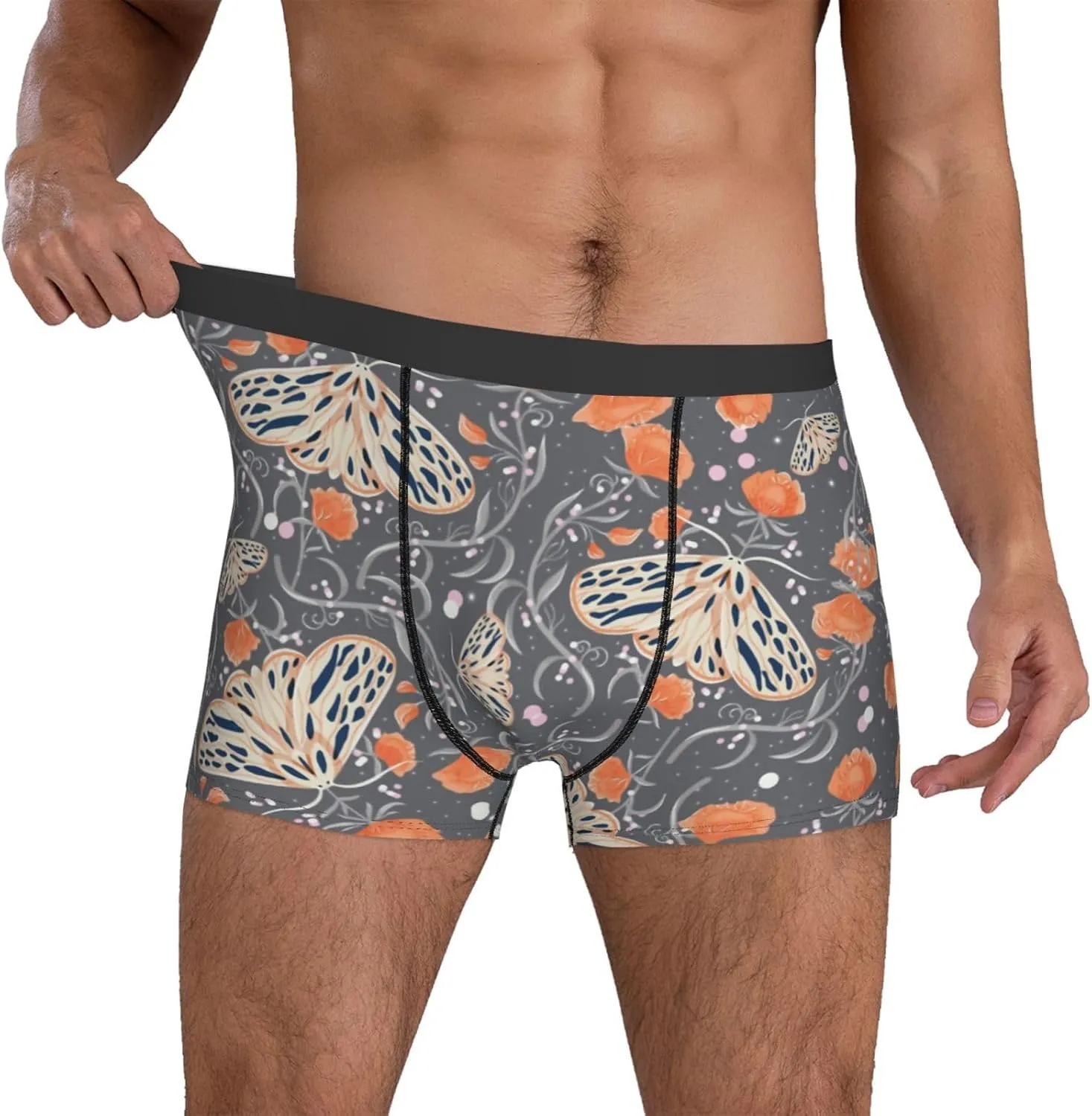 Men's Underwear Boxer Briefs Breathable Soft Wide Waistband Boxer Shorts