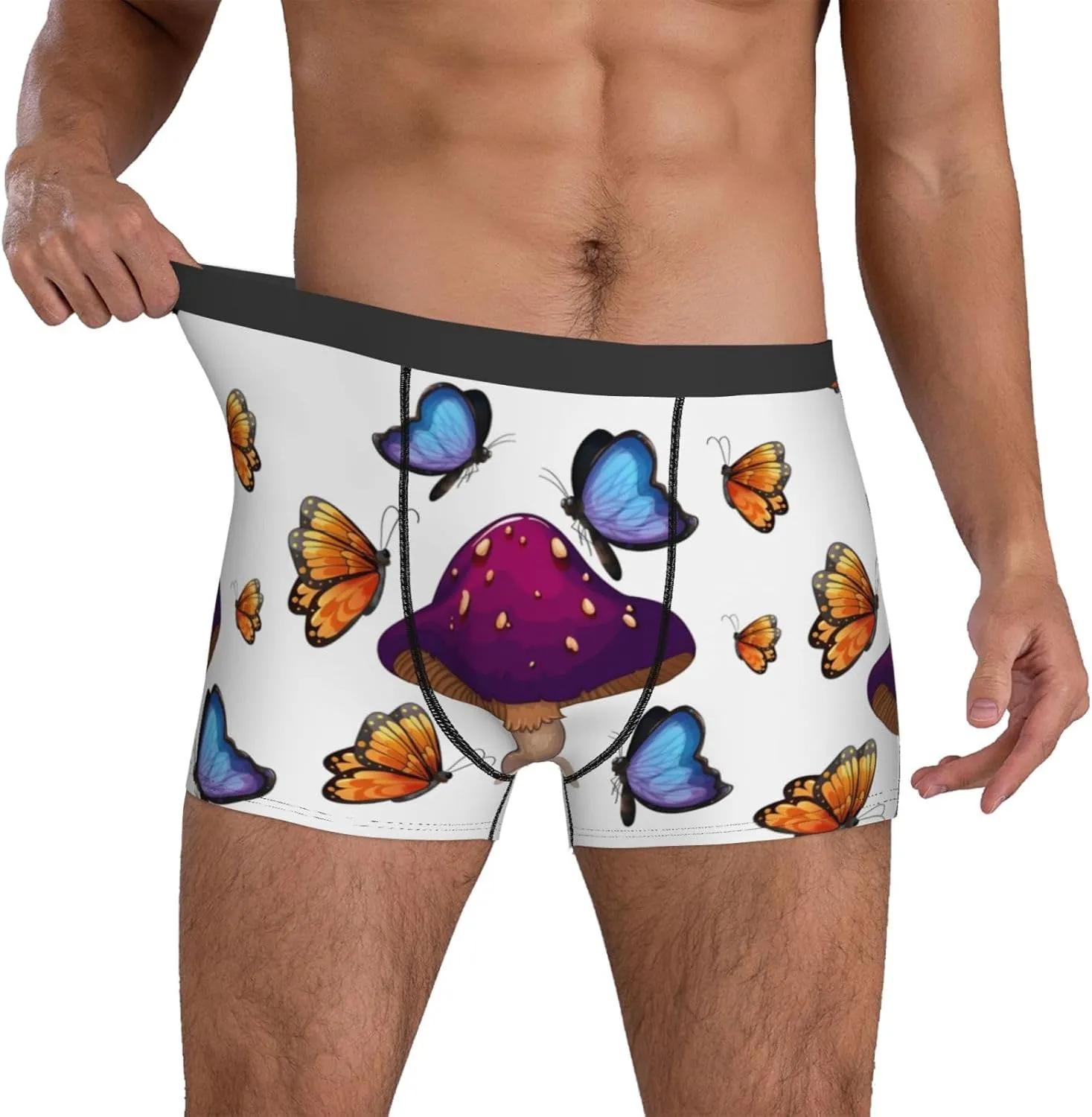 Men's Underwear Boxer Briefs Breathable Wide Waistband Boxer Shorts Underwear