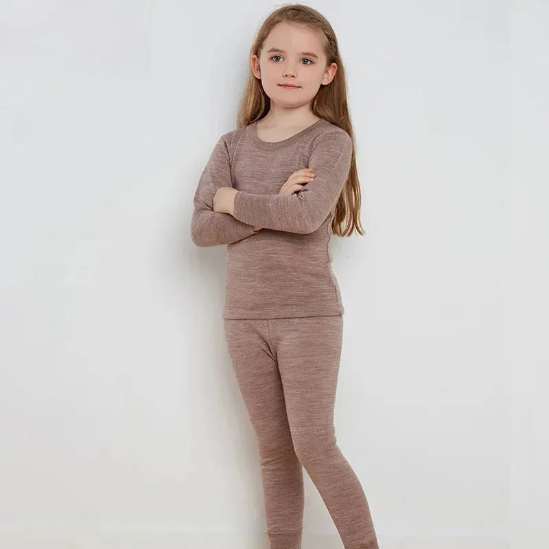 MERINO WOOL Thermal Underwear for Kids