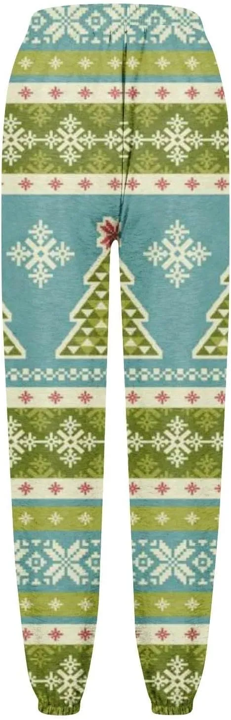 Merry Christmas Sweatpants Sweatpants Workout Active Joggers Pants Baggy Bottoms Winter Christmas Printed Christmas