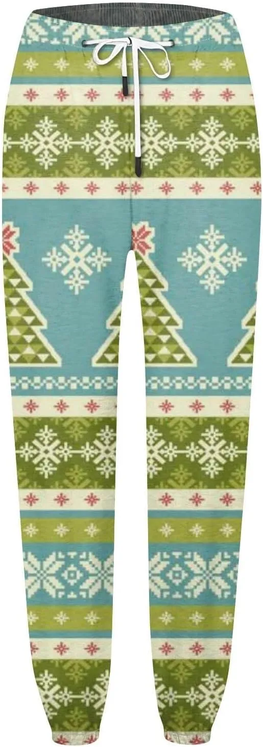 Merry Christmas Sweatpants Sweatpants Workout Active Joggers Pants Baggy Bottoms Winter Christmas Printed Christmas