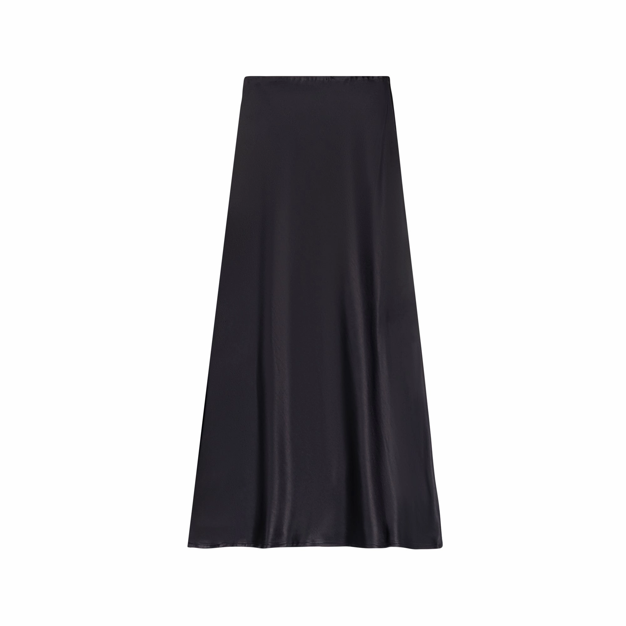 Midi Slip Skirt |  Black Neat Style