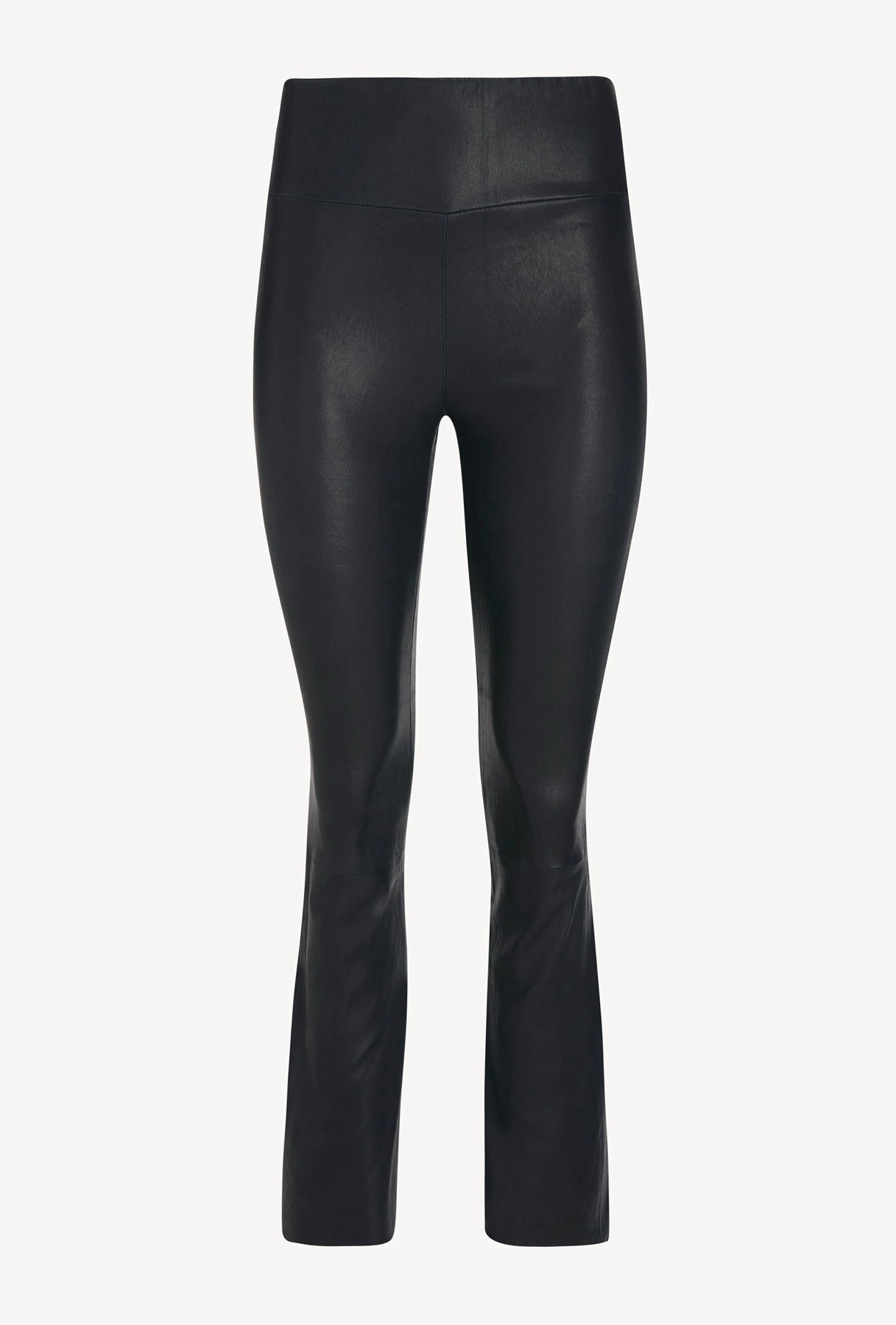 Midnight Leather Ankle Flare Morning Jog Slim Fit