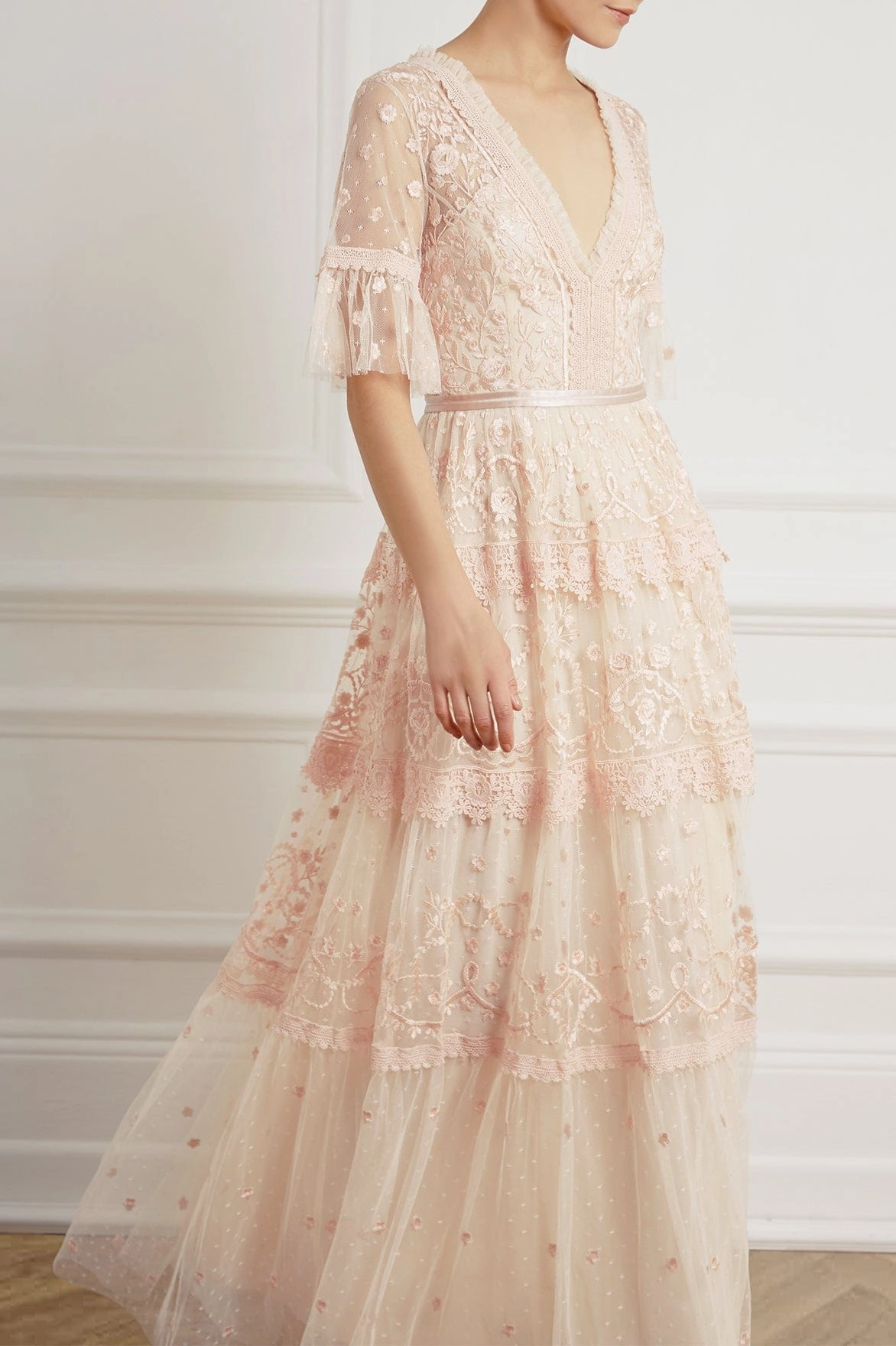 Midsummer Lace Gown Casual Wear Hidden Pocket