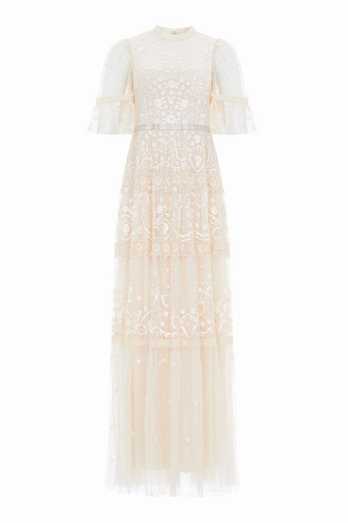 Smart Layers NonChafeSeams Midsummer Lace Round Neck Gown