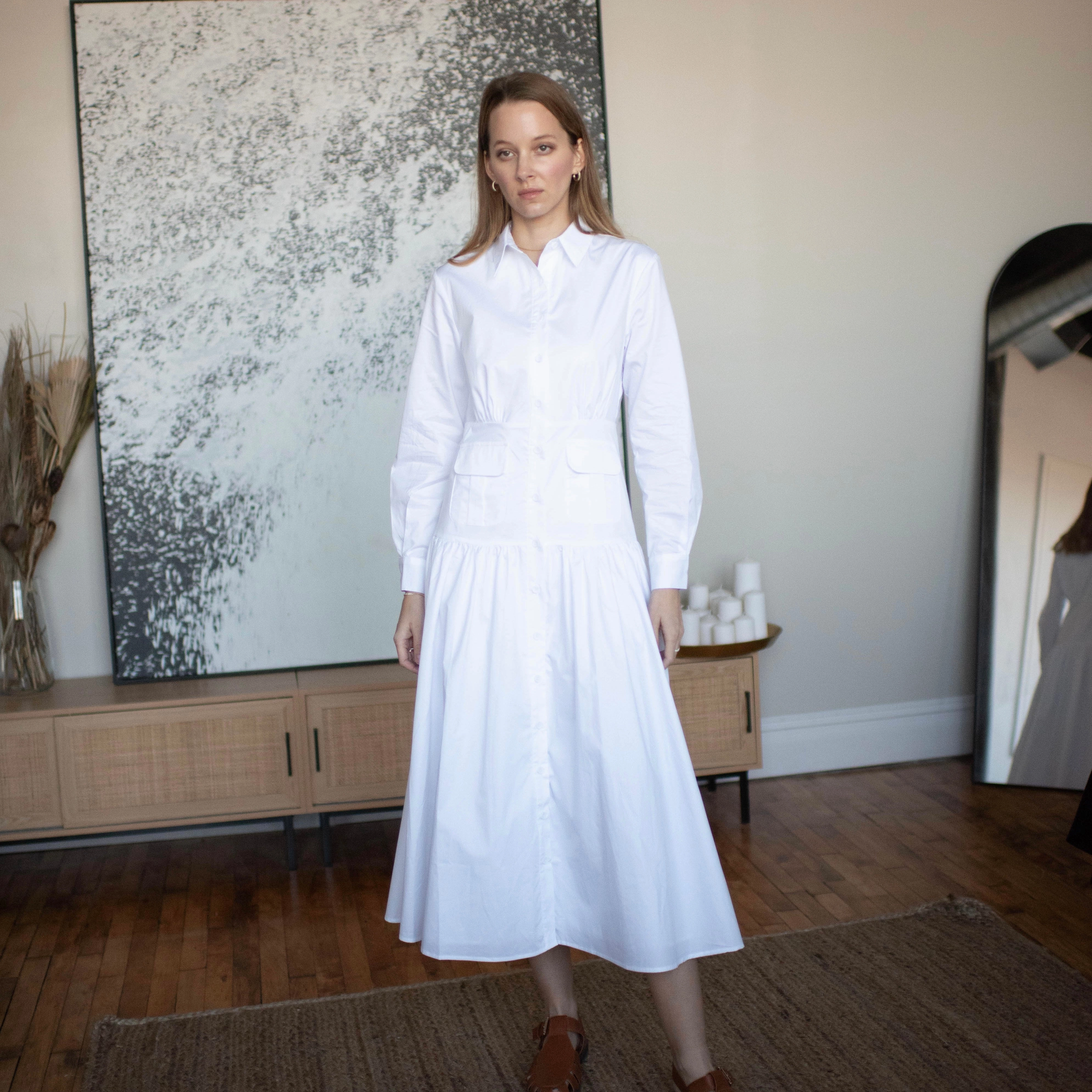 Mimi Dress | White [Final Sale] Color Glow