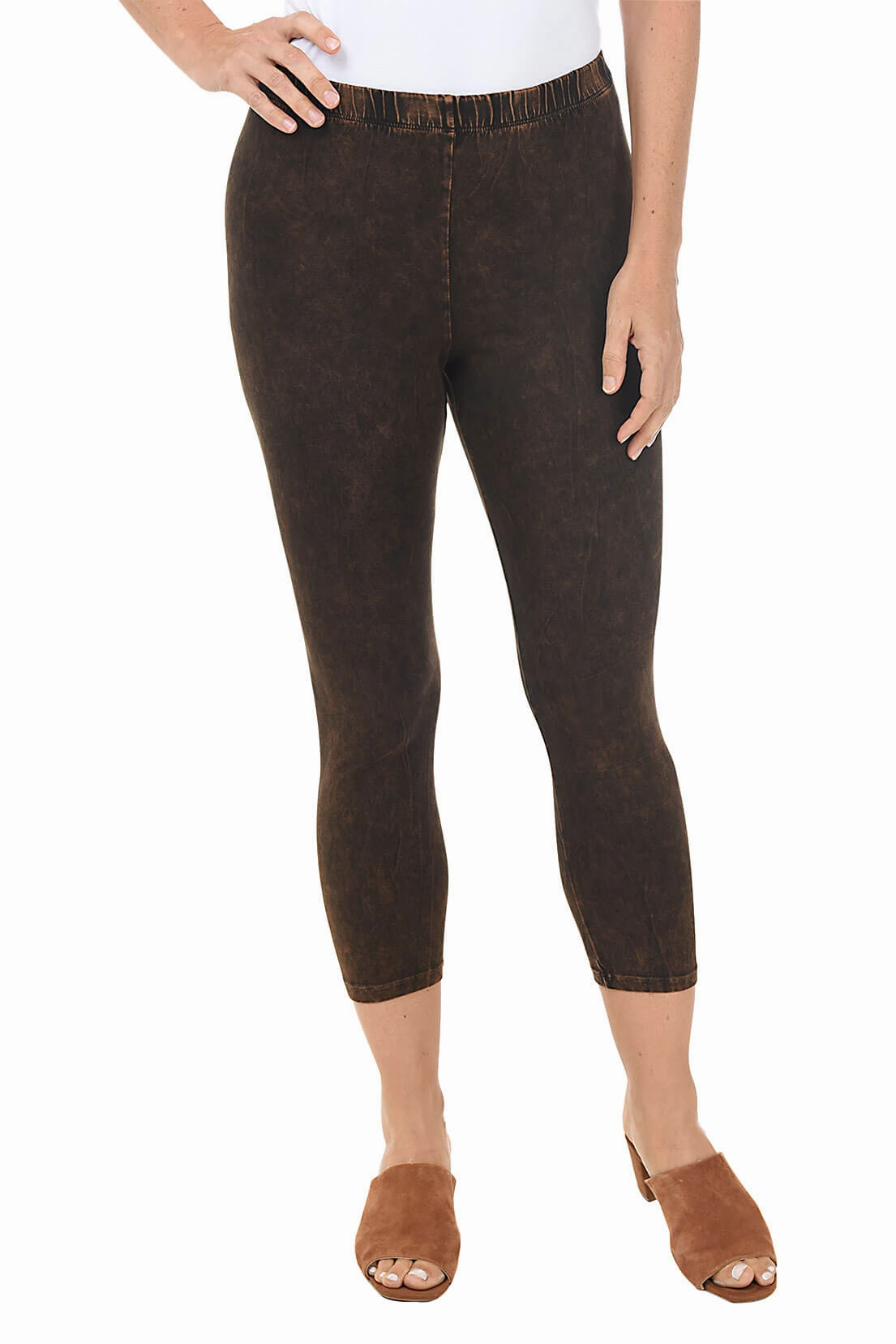 Casual Design sporty wear Mineral Wash Capri Legging
