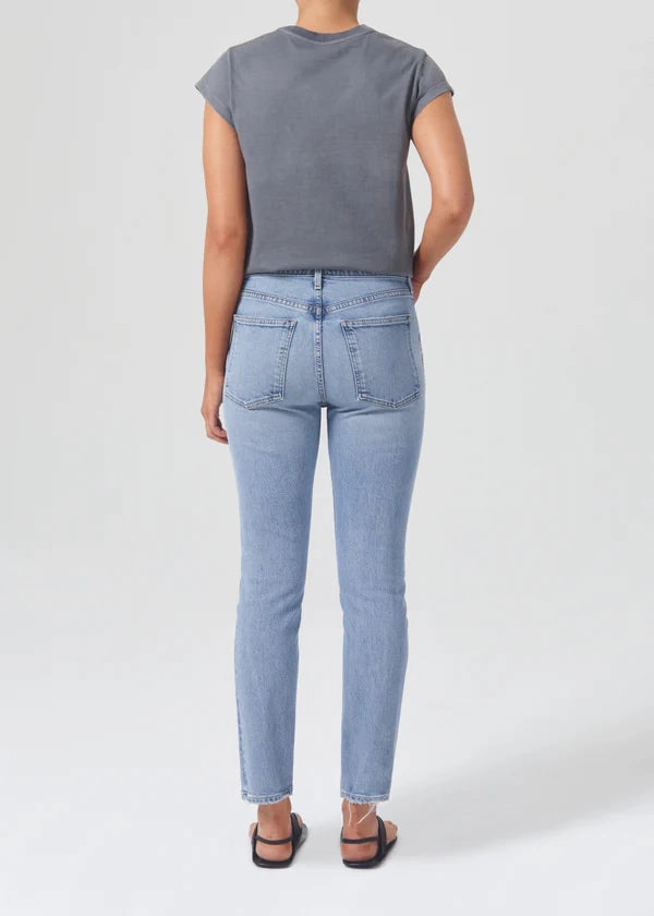 Willow Mid Rise Slim Jean in Torch All Season Fabric Weight