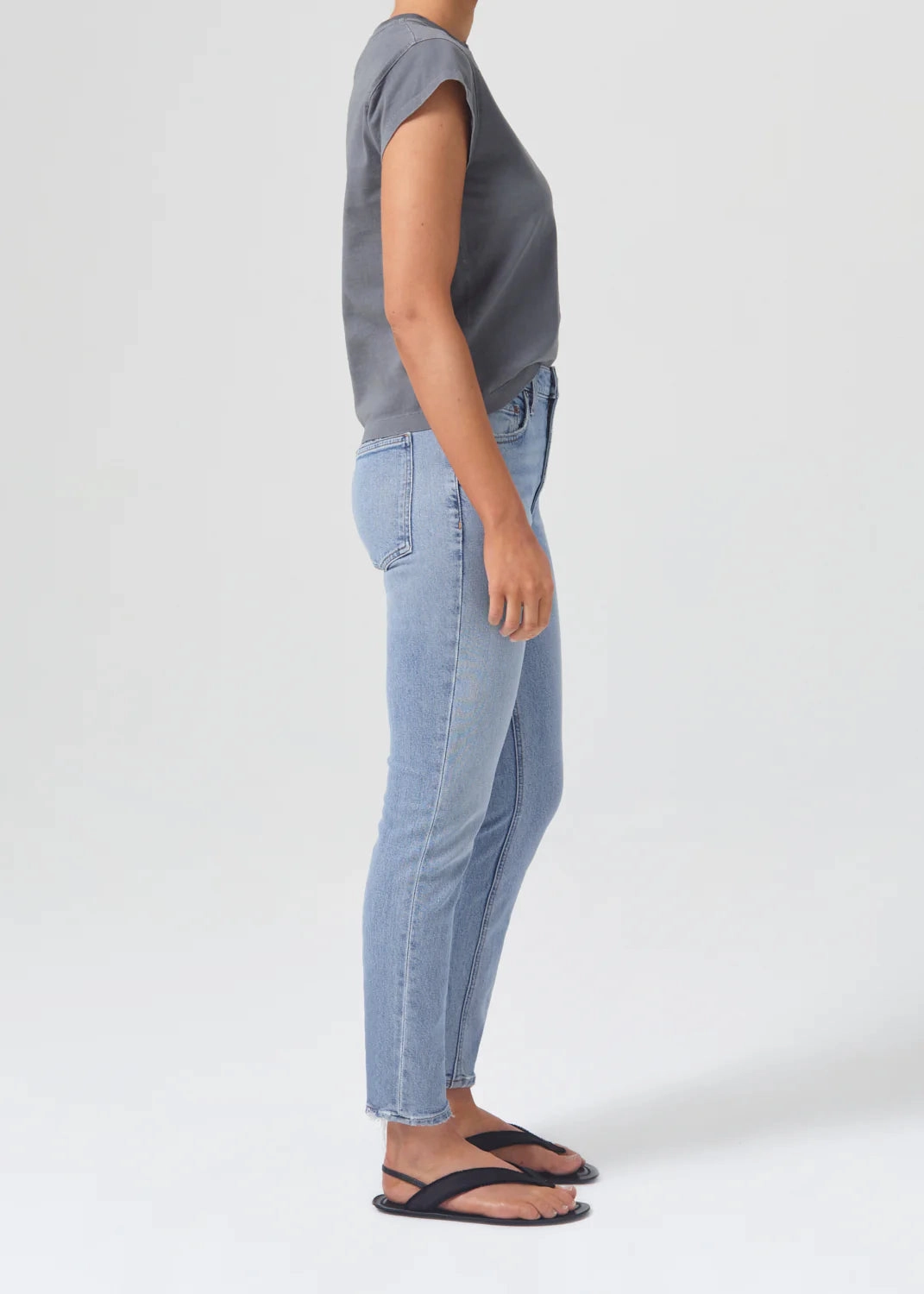 Timeless Edge Willow Mid Rise Slim Jean in Torch