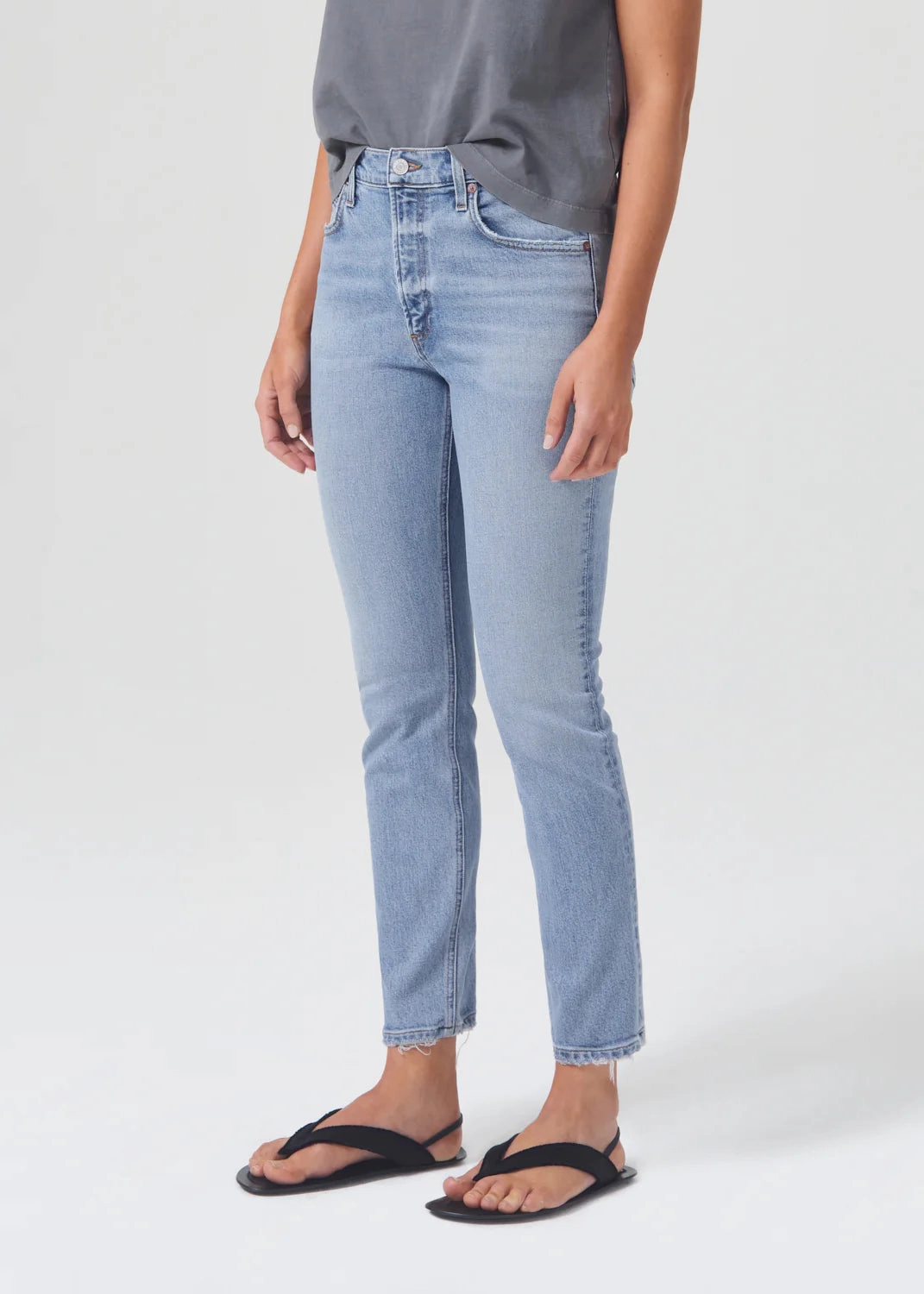 Trendy Look Willow Mid Rise Slim Jean in Torch
