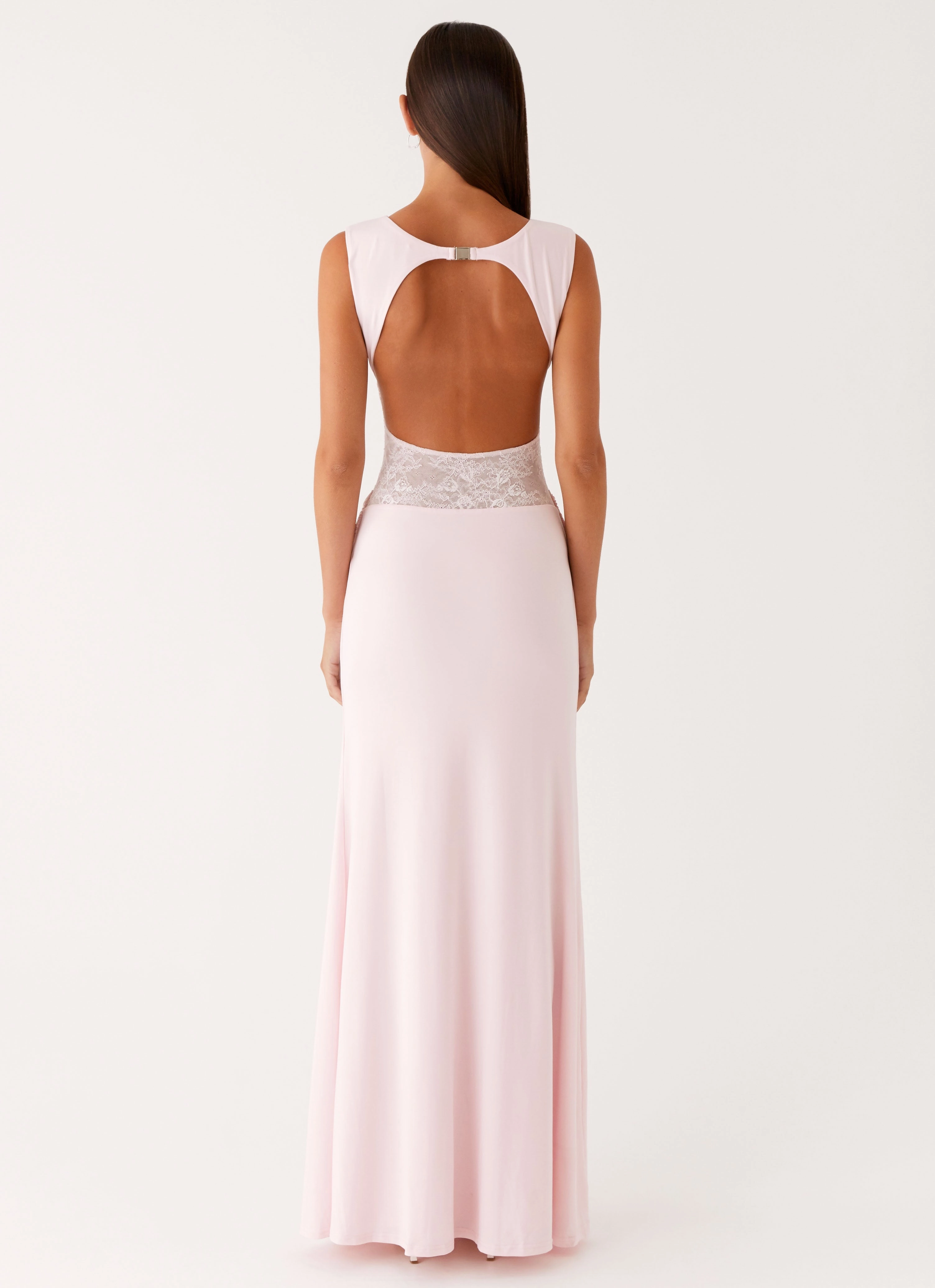skin friendly Compact Fit Love Tease Maxi Dress - Baby Pink
