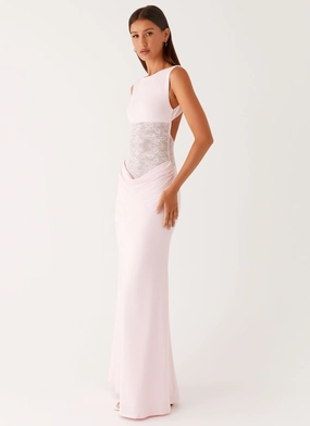Love Tease Maxi Dress - Baby Pink Relax Appeal