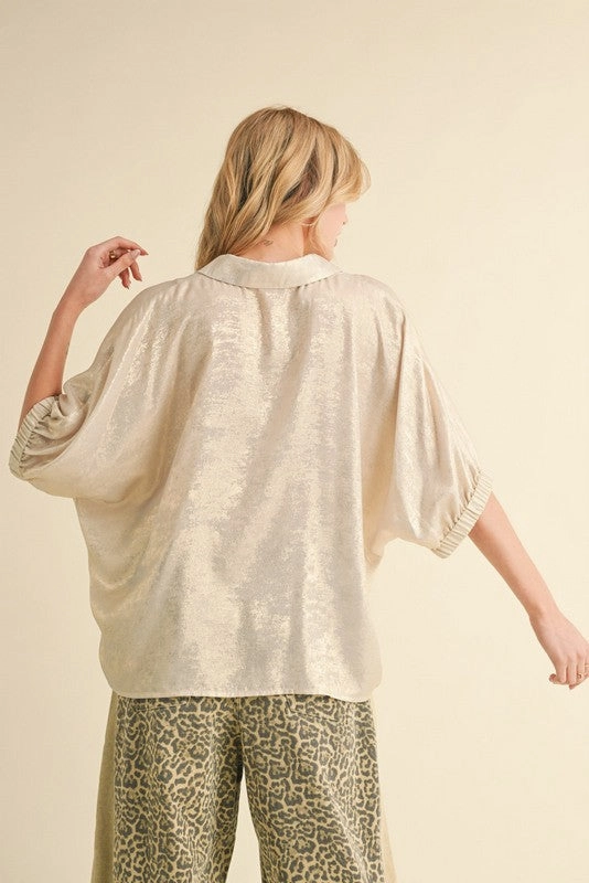 Never Let You Down Pearl Top Wrinkle Free Weave
