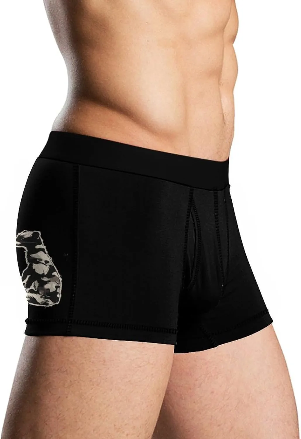 Mink Camouflage Men's Underwear Breathable Boxer Brief Soft Underpants
