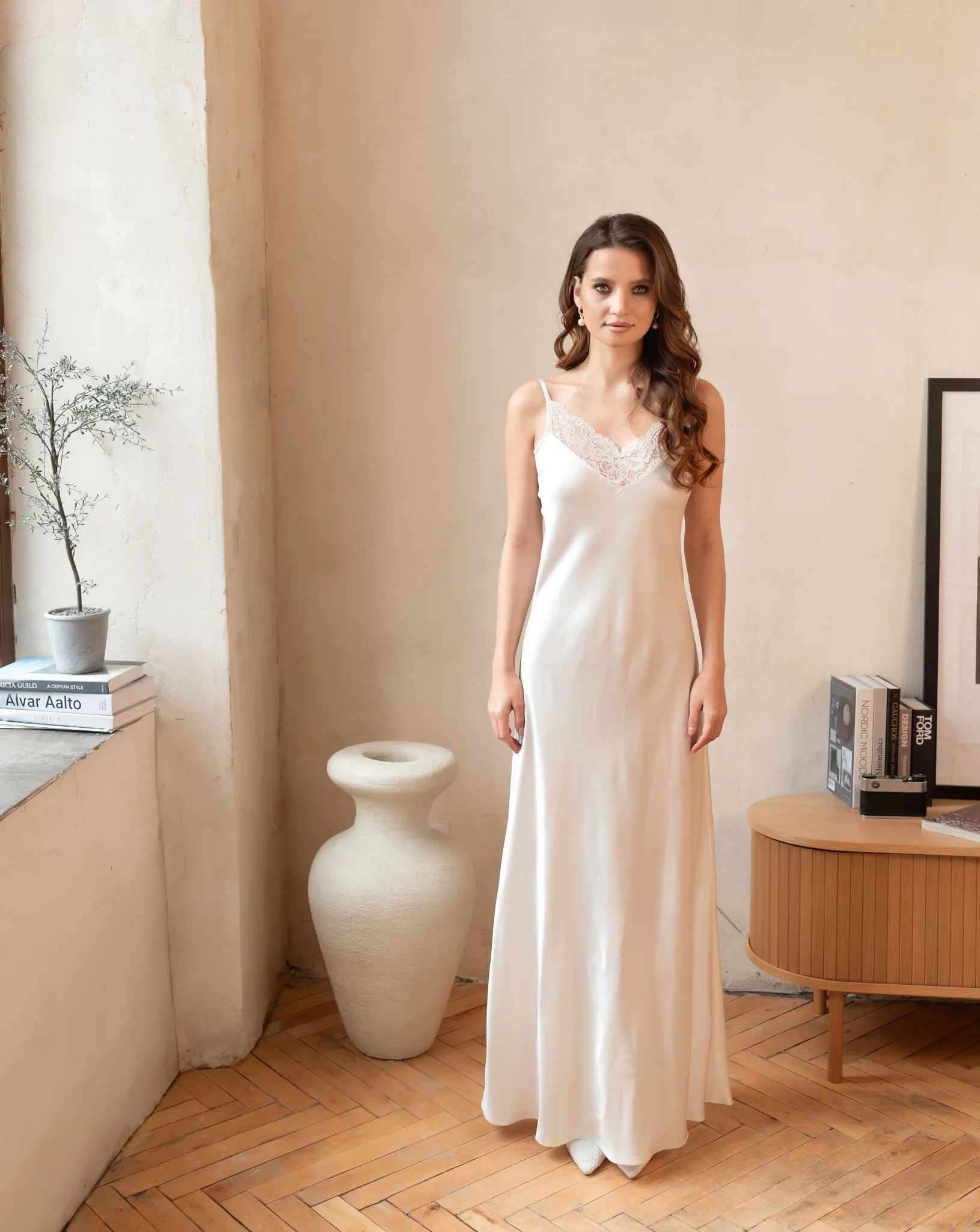 Mirabelle Silk Robe and Nightgown Set