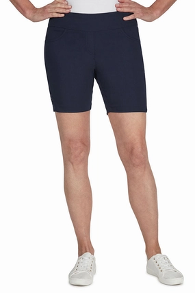Summer Vibes Pull-On Studded Lattice Hem Short