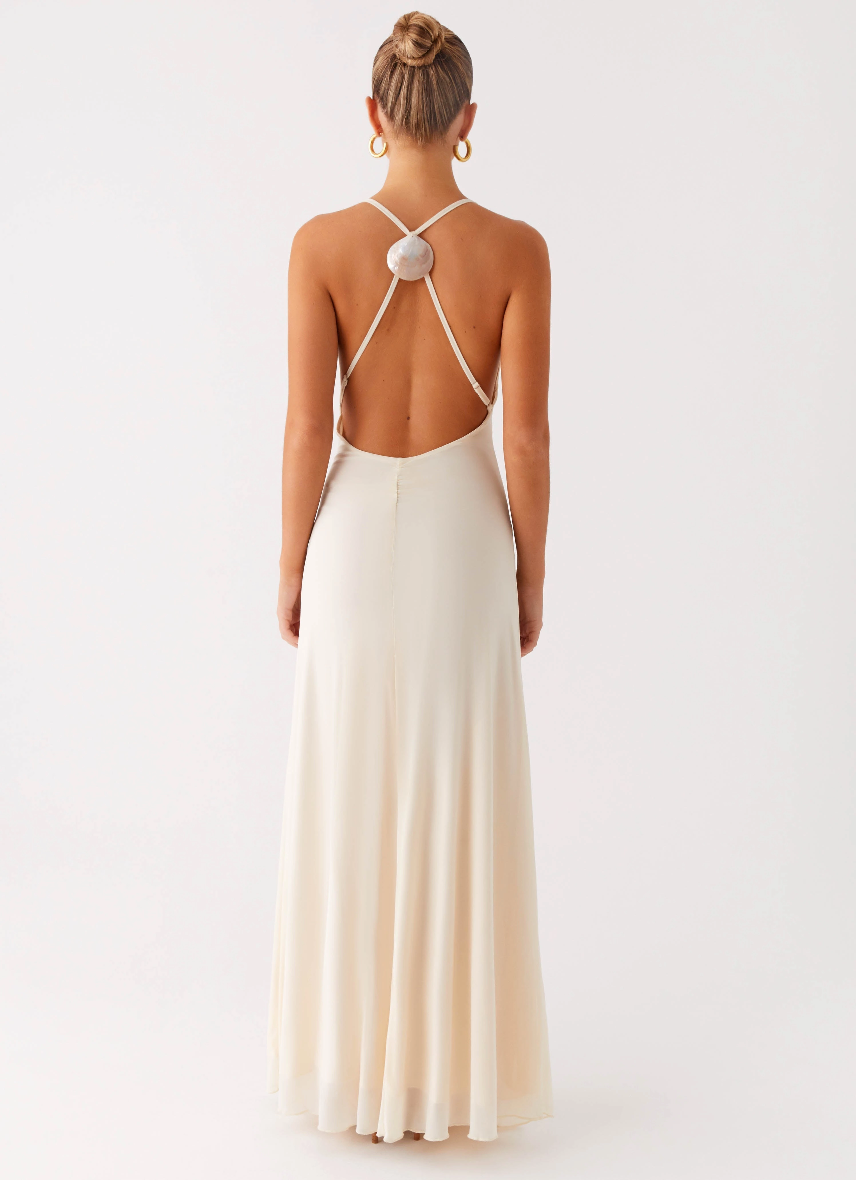 Polished Fit Dahliana Maxi Dress - Off White