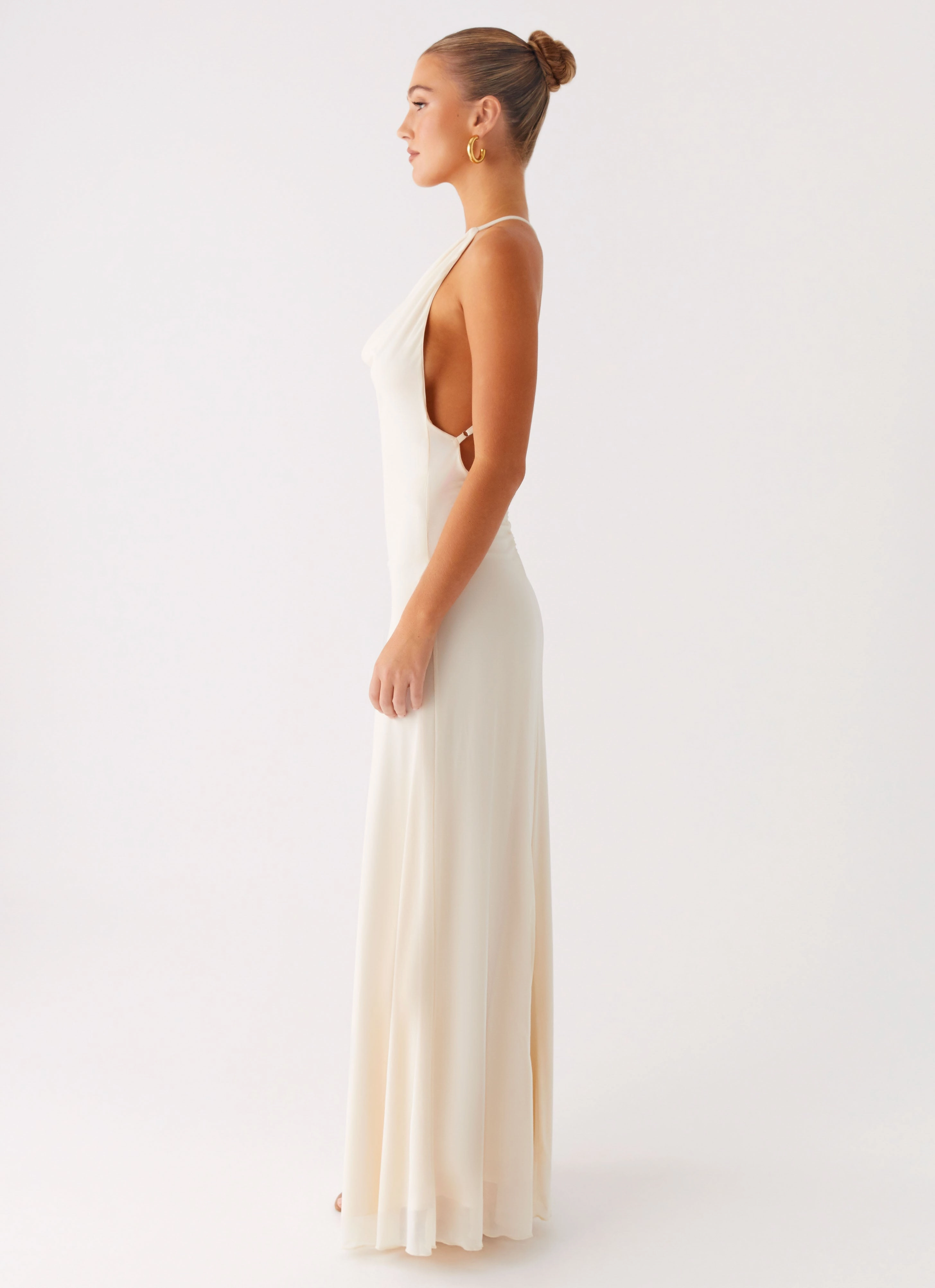 Style Moment Luxe Mood Dahliana Maxi Dress - Off White