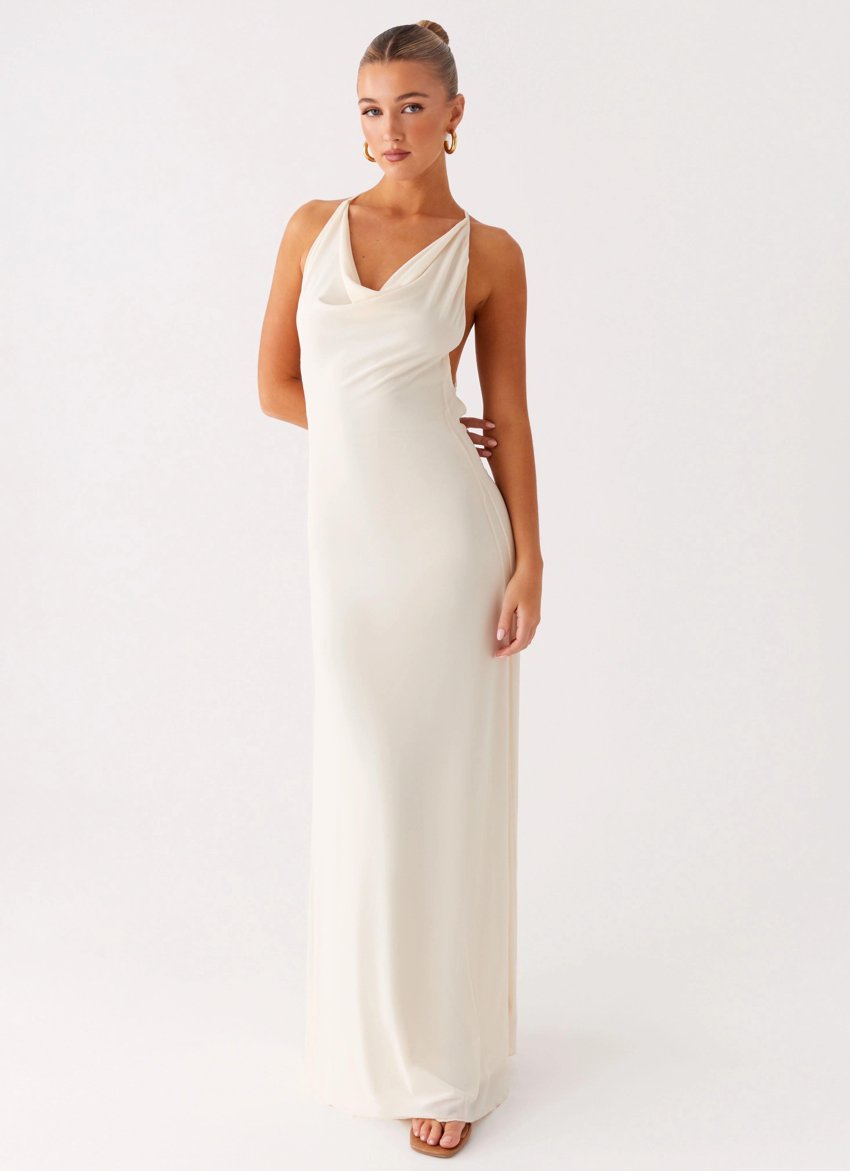 Dahliana Maxi Dress - Off White Romantic Vibes