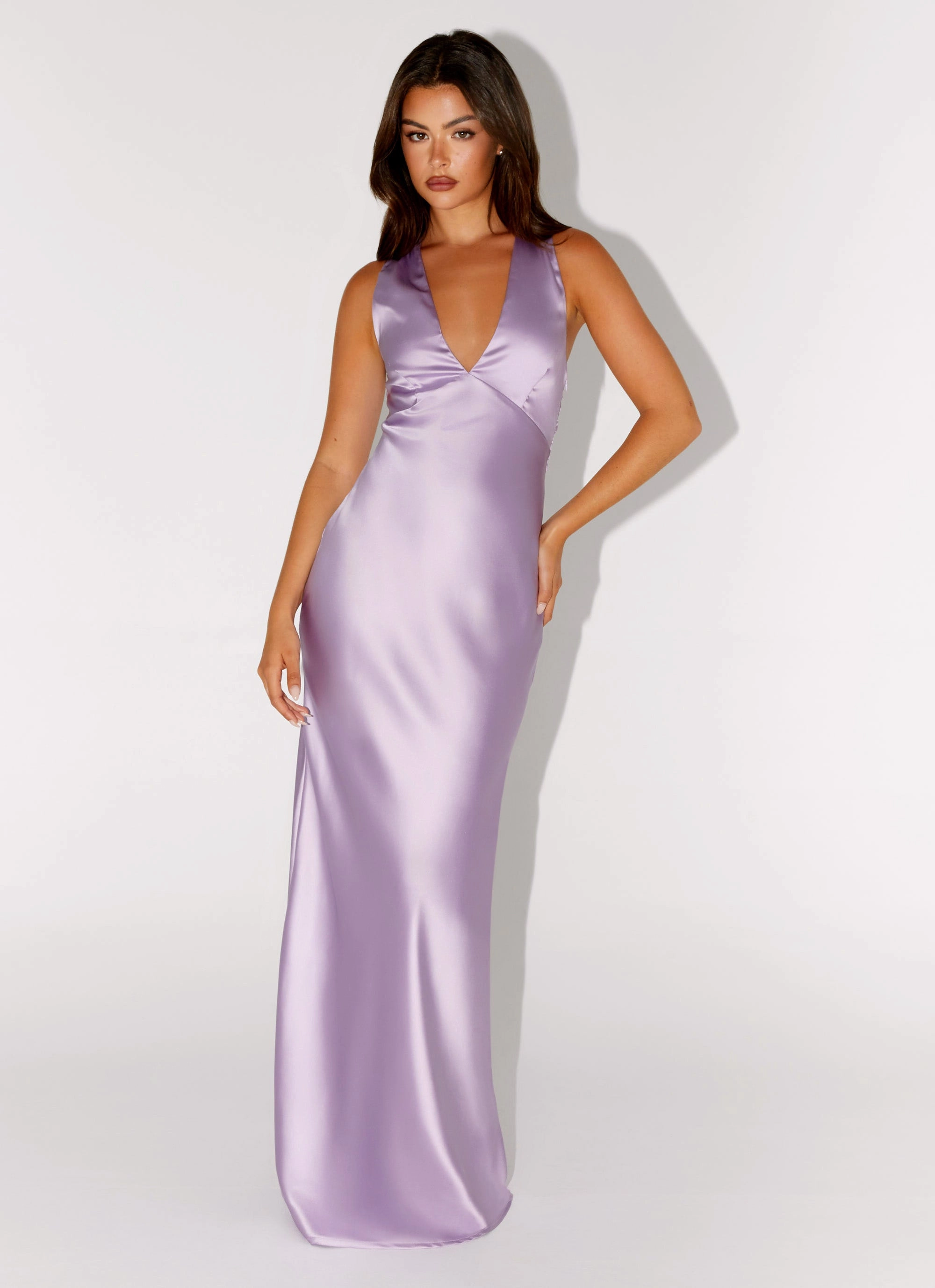 Brody Maxi Dress - Lilac Cool Elegance All-season garment