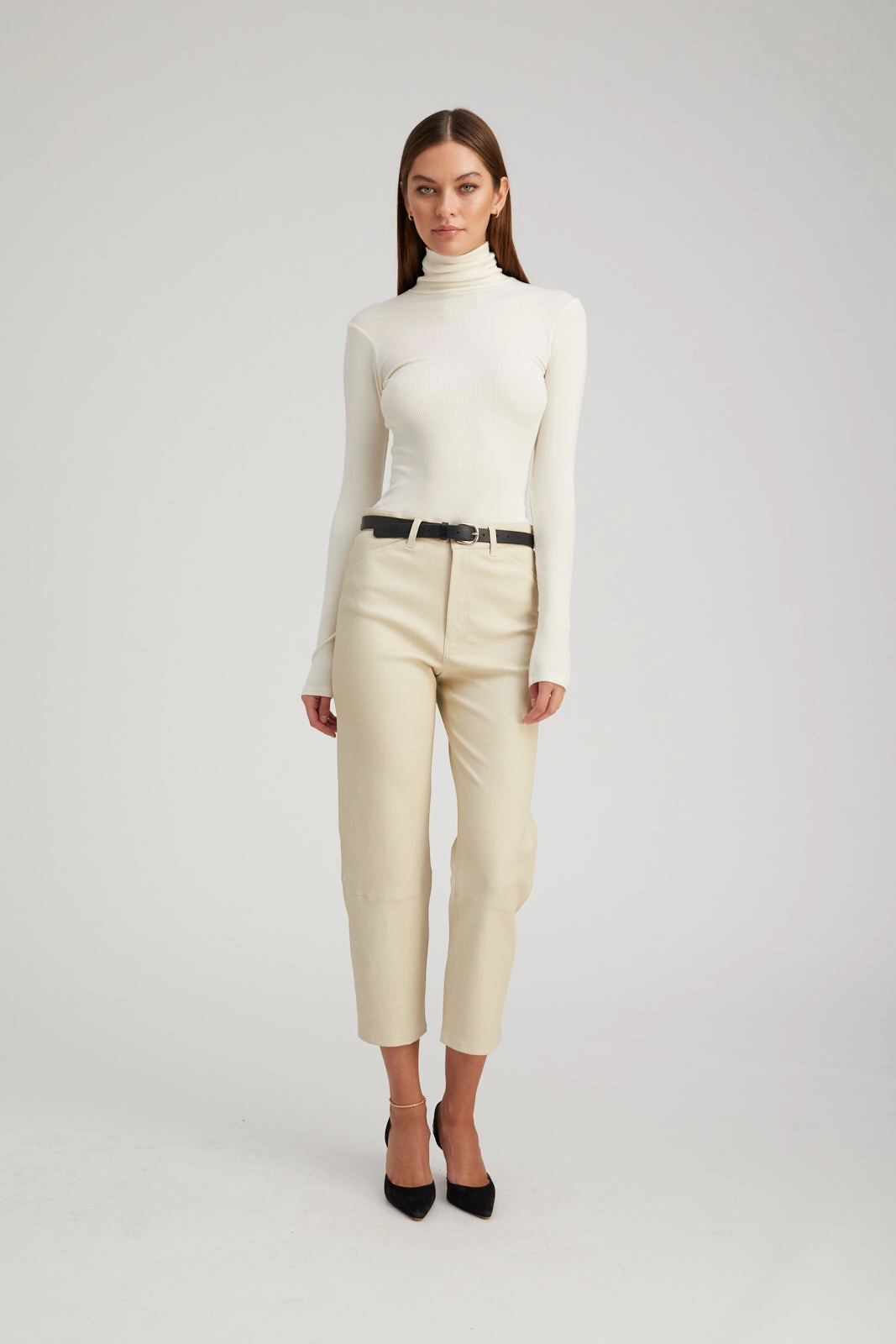 Tagless Collar Airflow Ventilation Zones Ecru City Long Sleeve Turtleneck