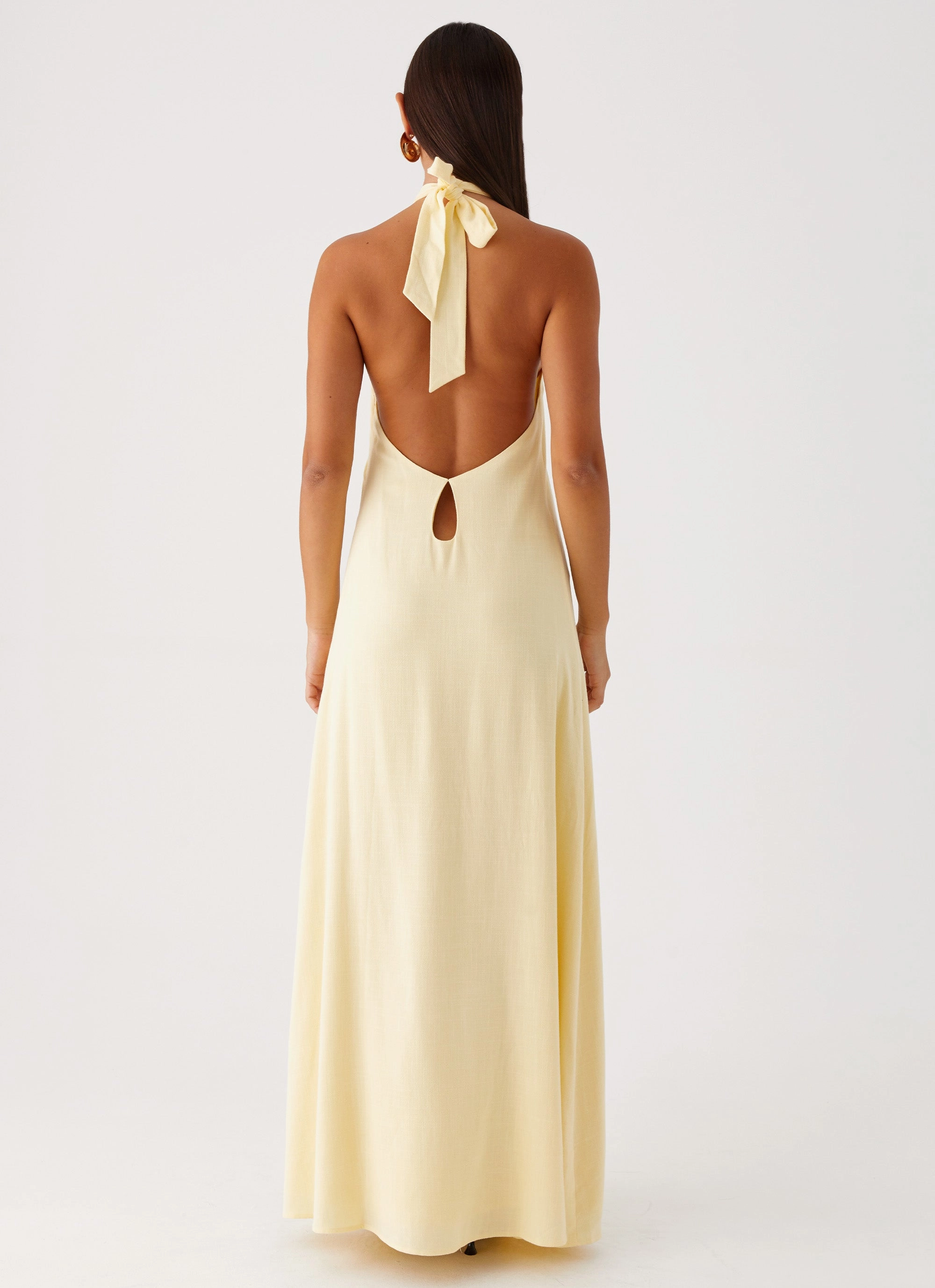 Golden Child Linen Maxi Dress - Yellow Layer Light