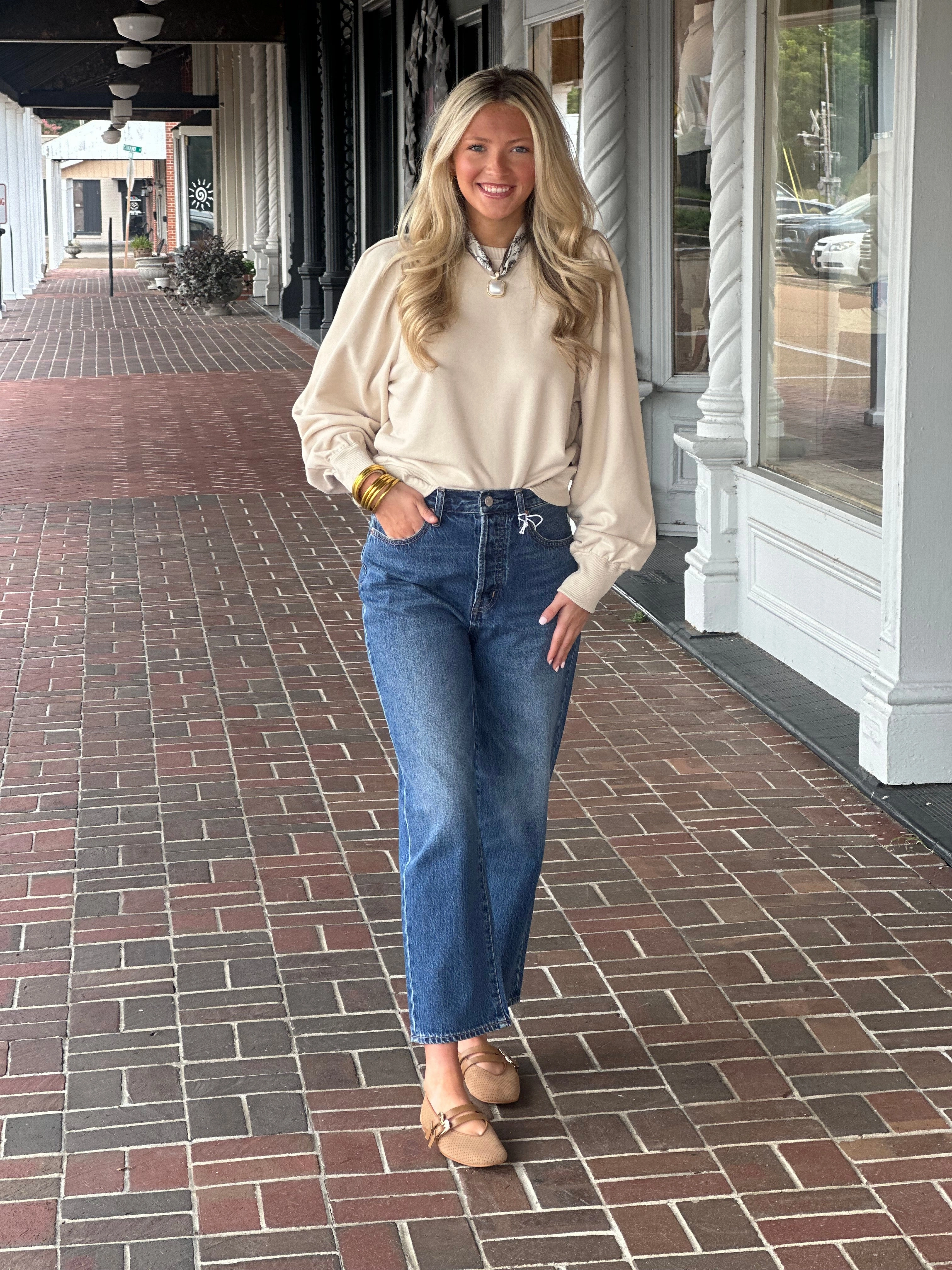 BioBased Fiber Florez Olly Sweater in Off-White