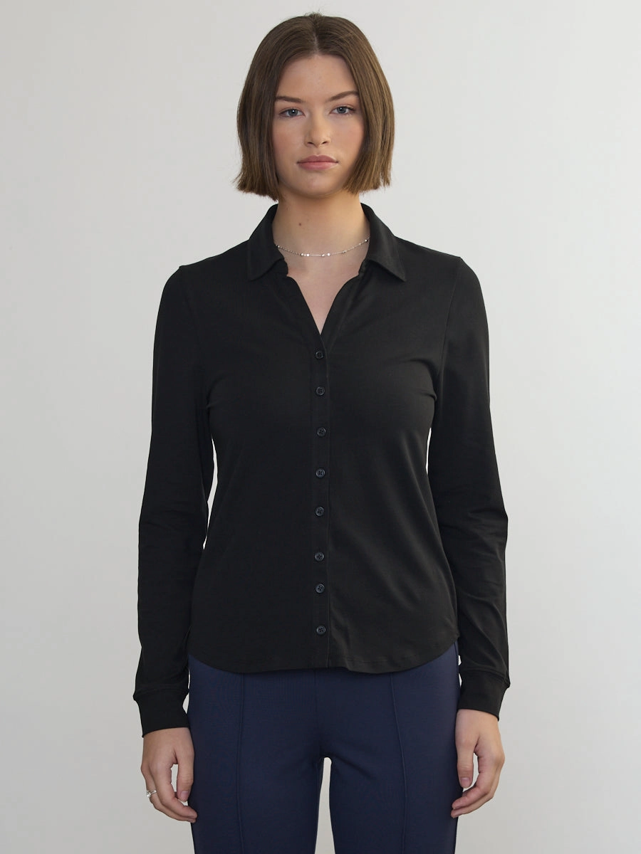 STRETCH PIMA LONG SLEEVE SHIRT MoistureWicking