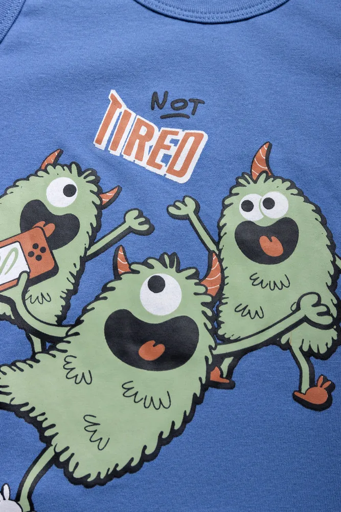 Monster Pj Set Blue